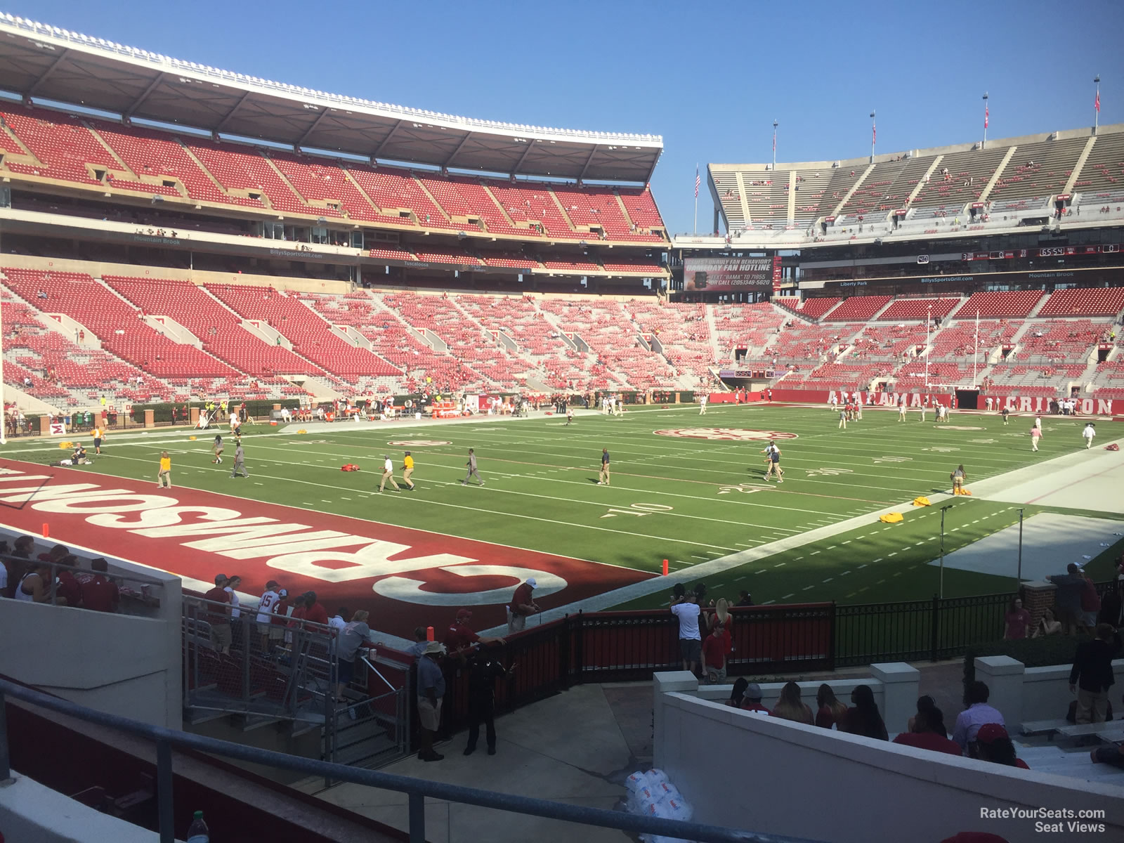 section s1, row 25 seat view  - bryant-denny stadium