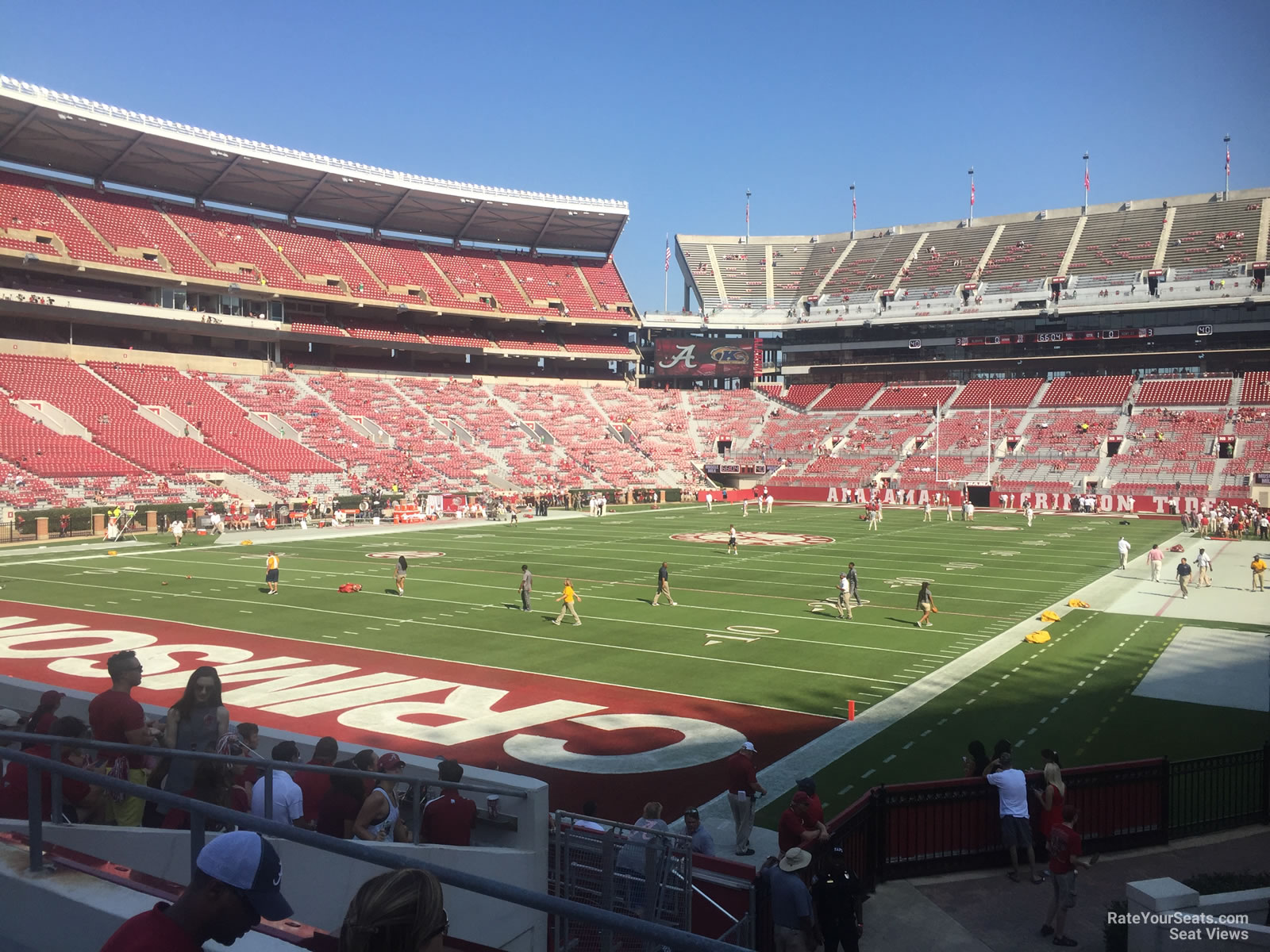 section s2, row 20 seat view  - bryant-denny stadium