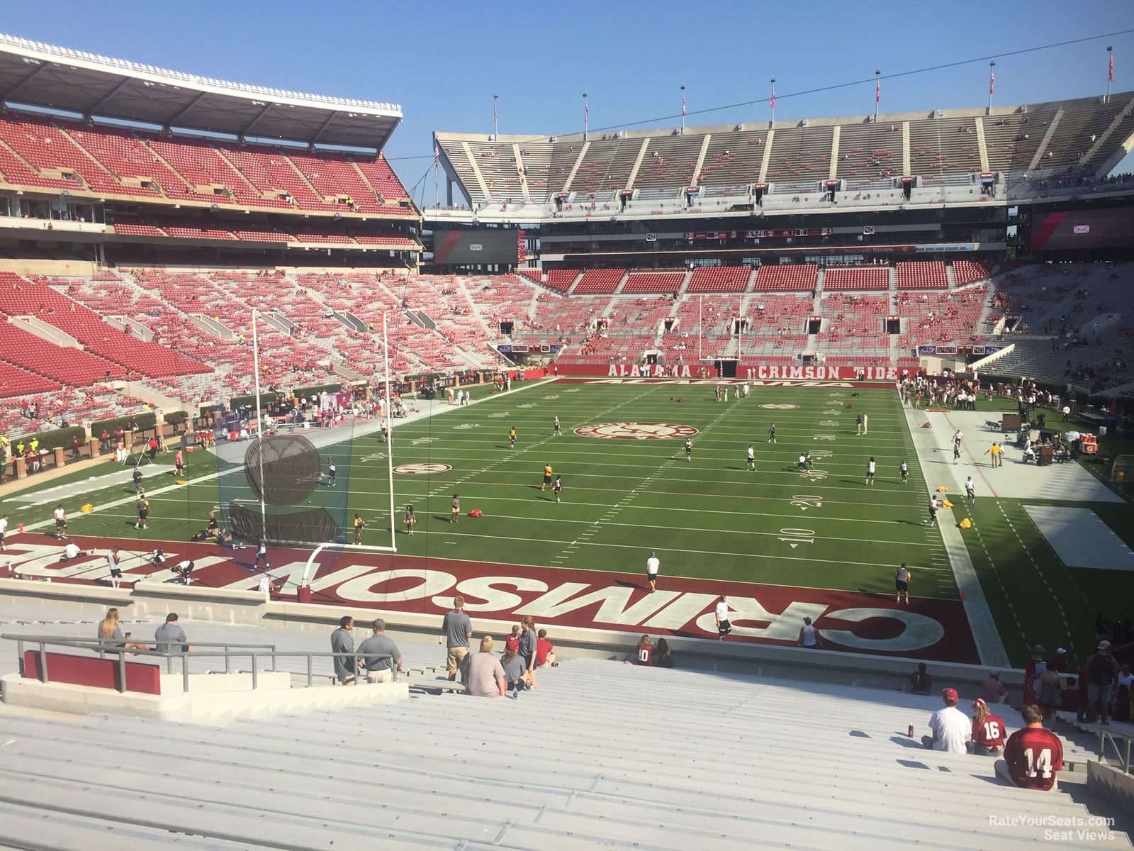section s3, row 47 seat view  for football - bryant-denny stadium