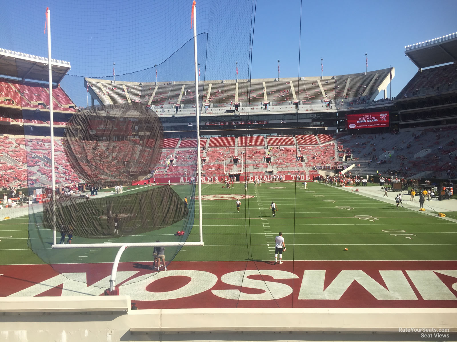 section s5, row 20 seat view  - bryant-denny stadium