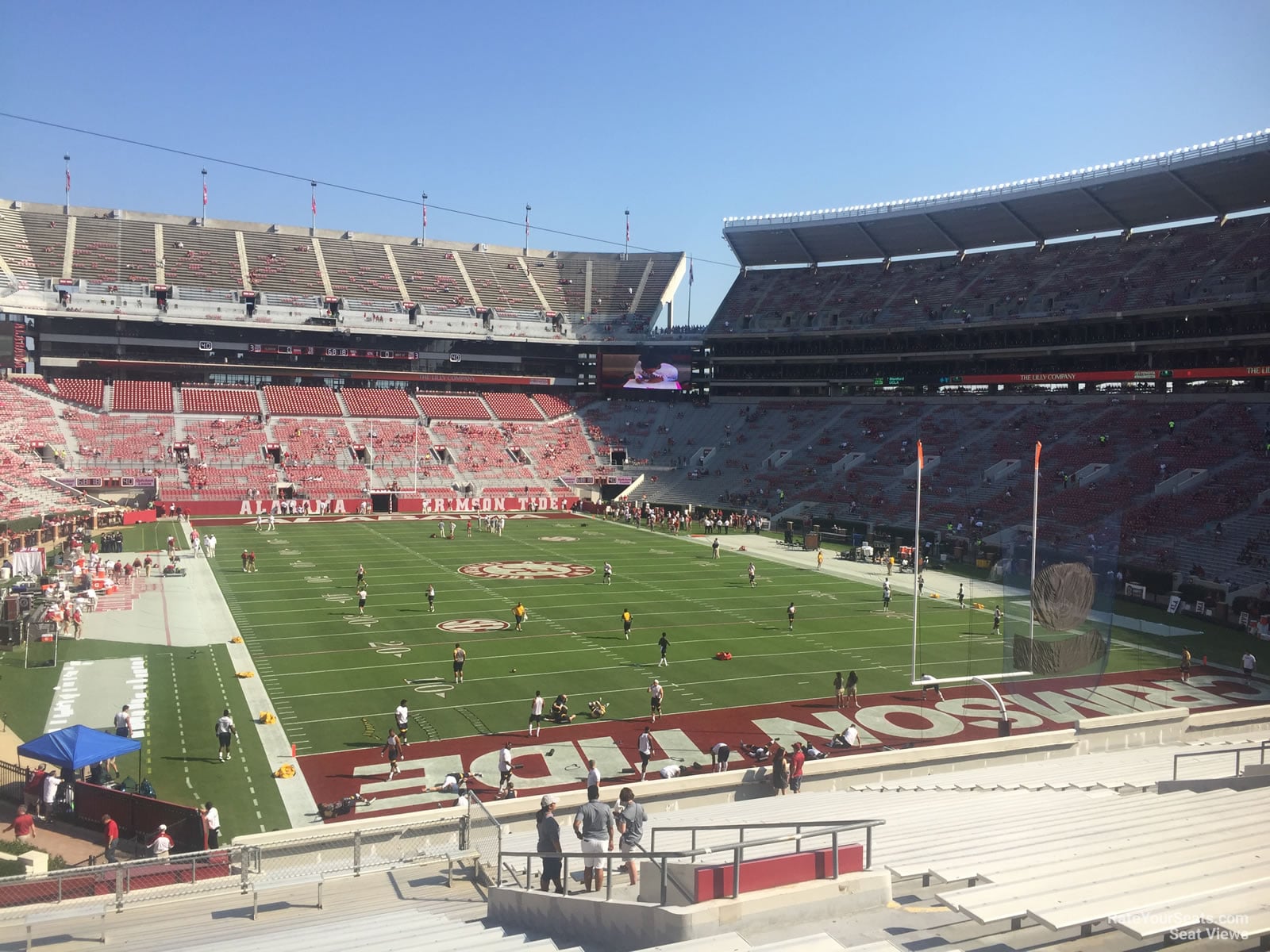 section s7, row 52 seat view  for football - bryant-denny stadium