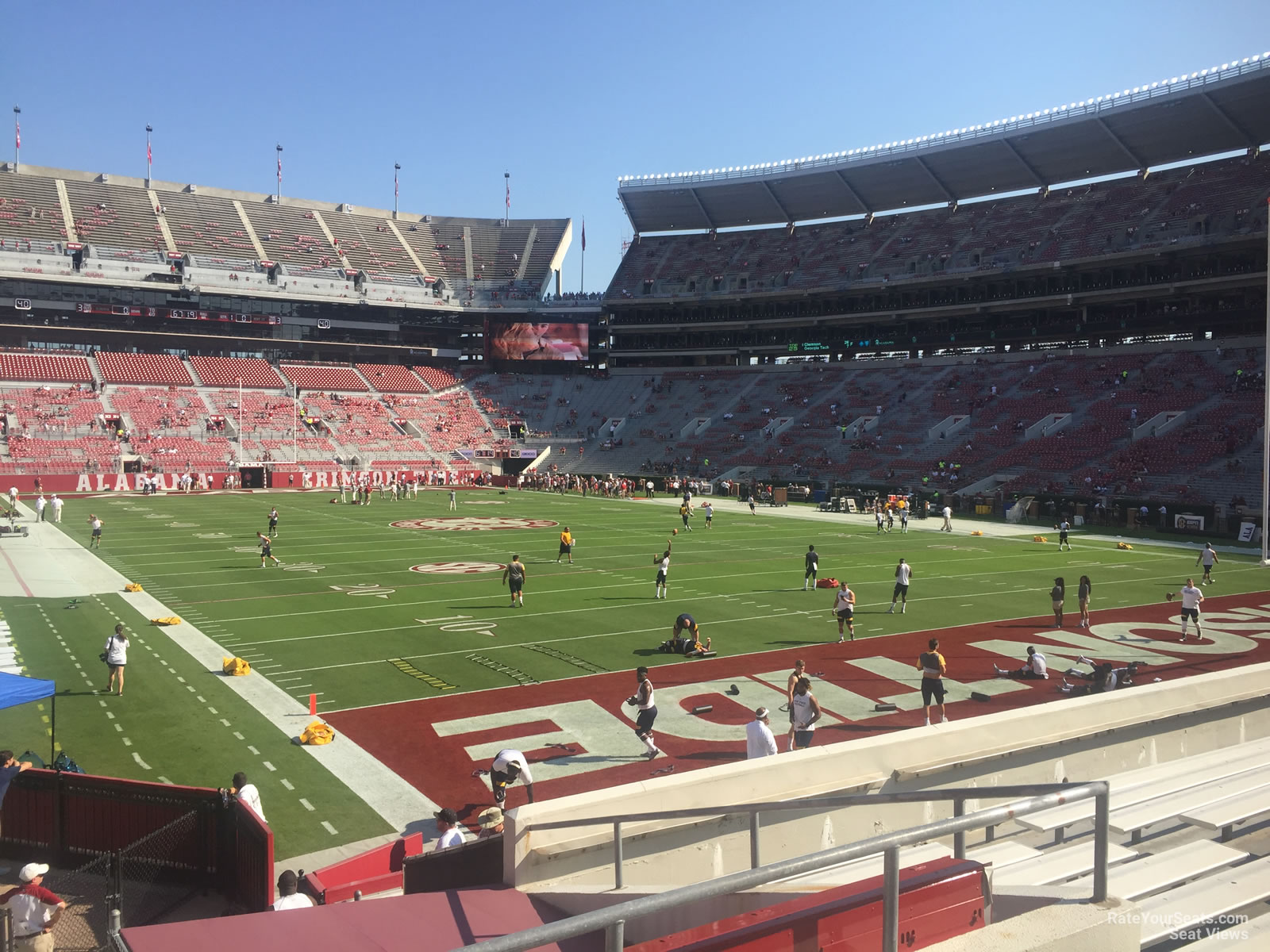 section s8, row 25 seat view  - bryant-denny stadium