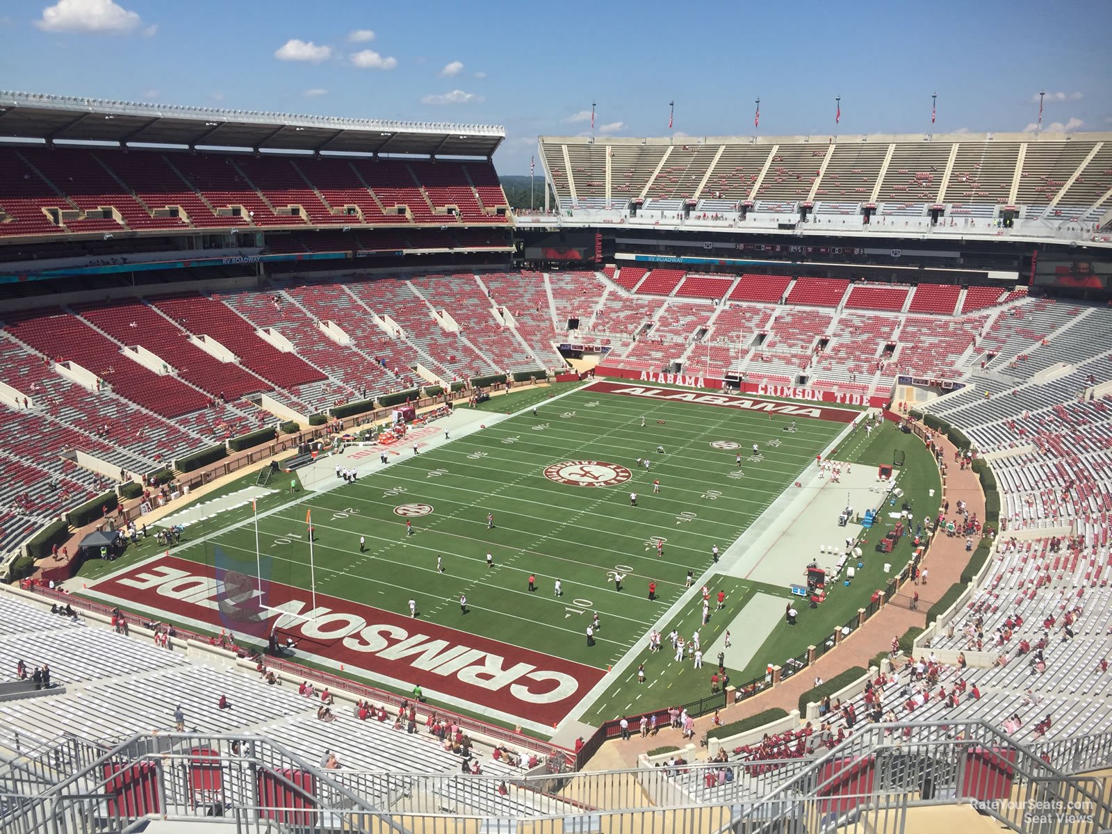 section ss3, row 10 seat view  - bryant-denny stadium