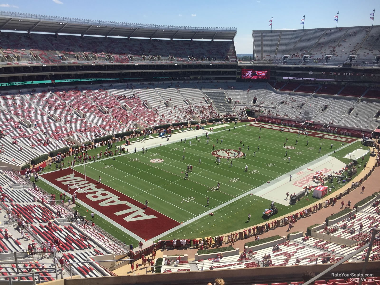 section u3r, row 10 seat view  - bryant-denny stadium