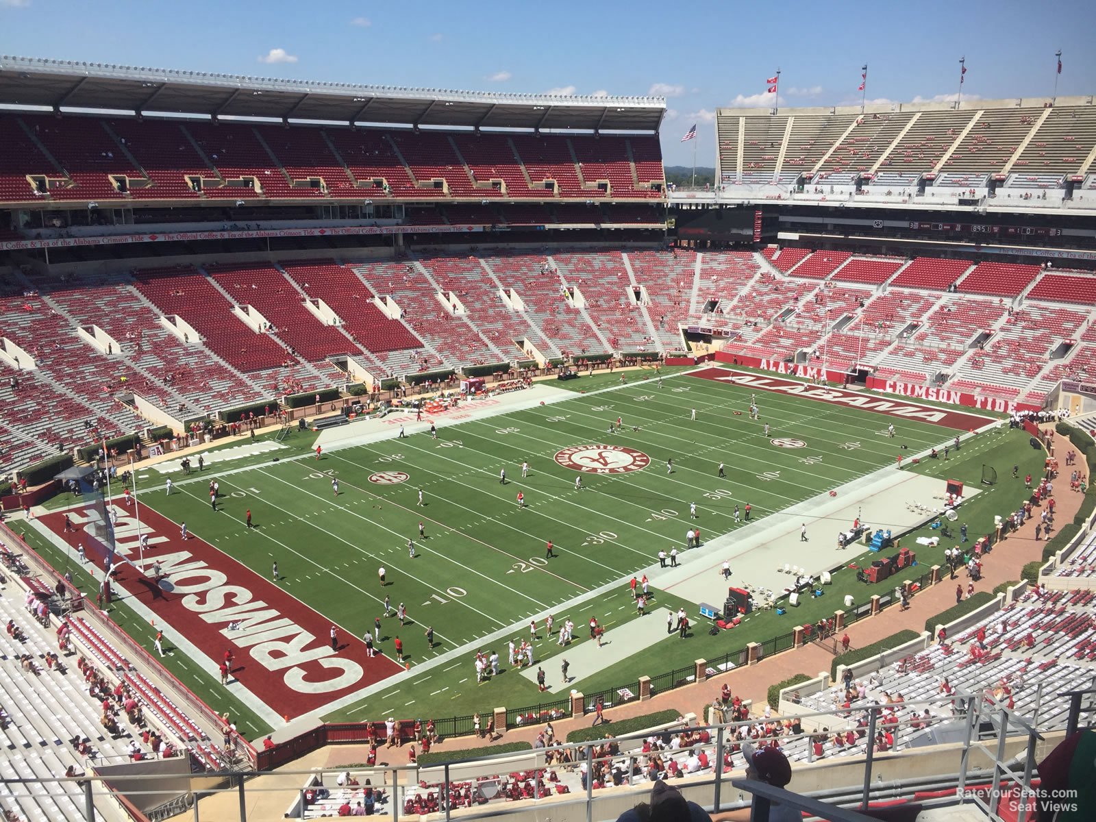 section u4bb, row 10 seat view  - bryant-denny stadium