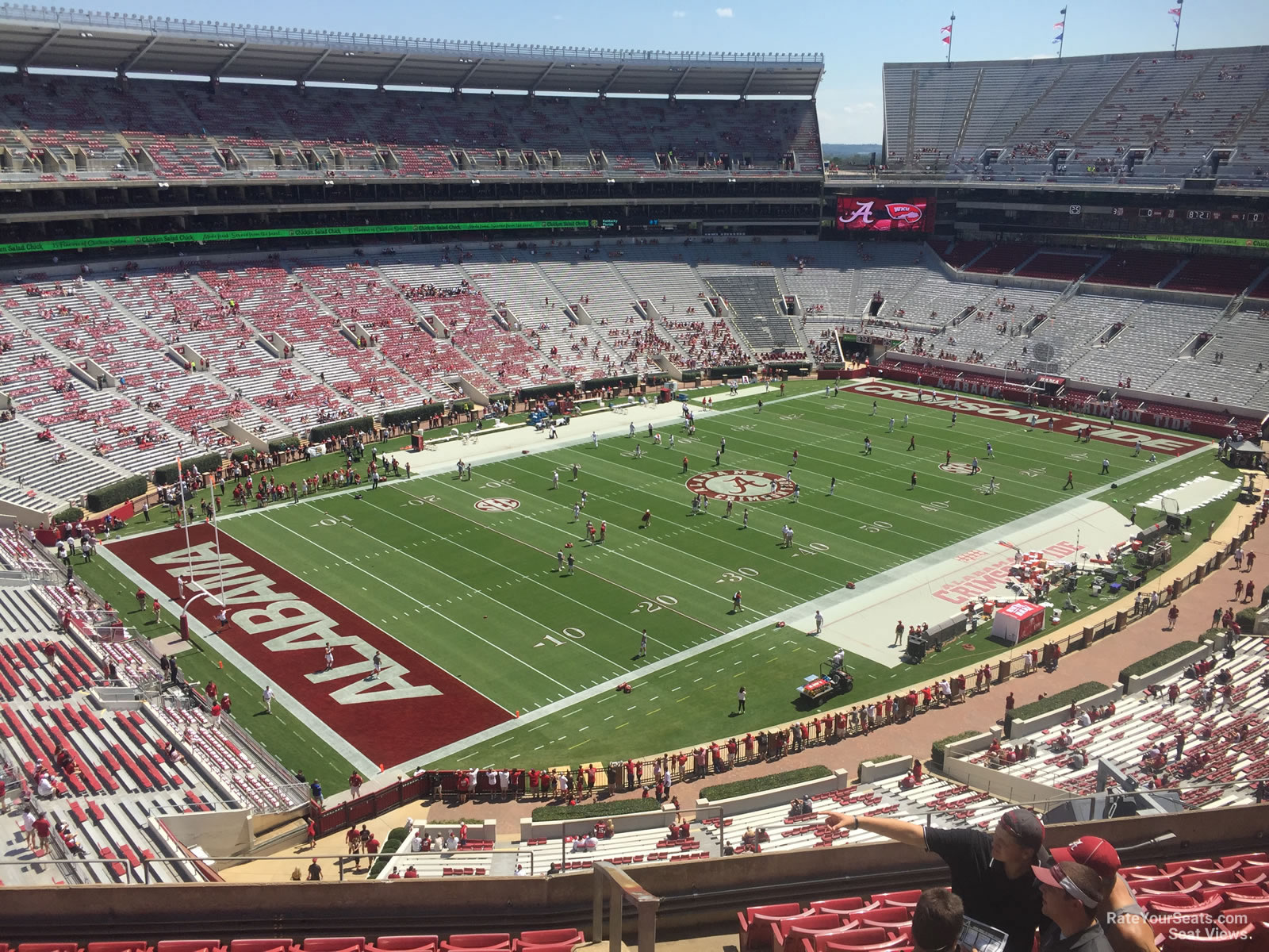 section u3q, row 10 seat view  - bryant-denny stadium