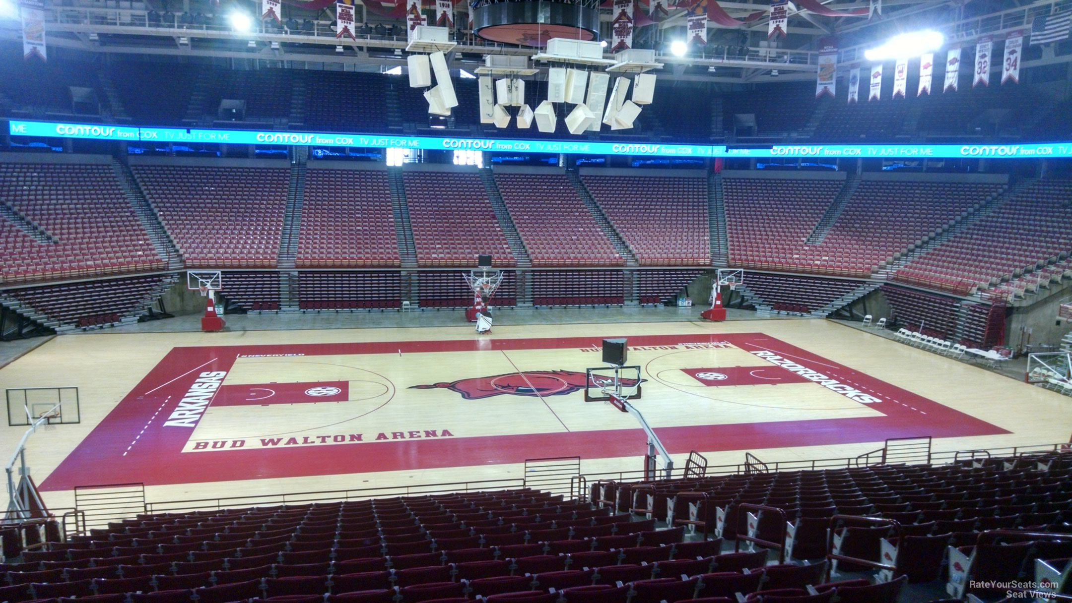bud walton arena section 101 rateyourseats com bud walton arena seating chart rows