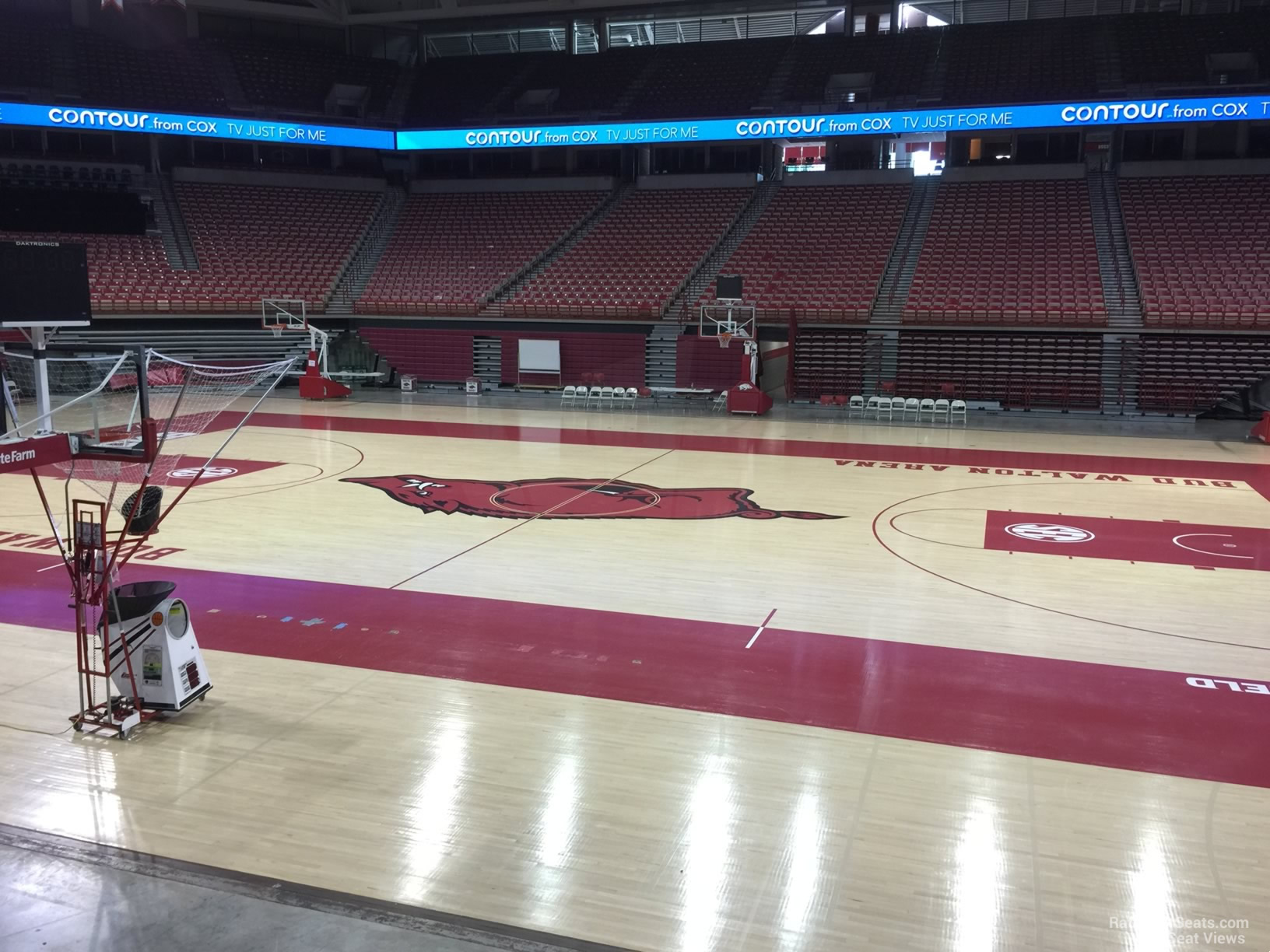 section 117, row 1 seat view  - bud walton arena