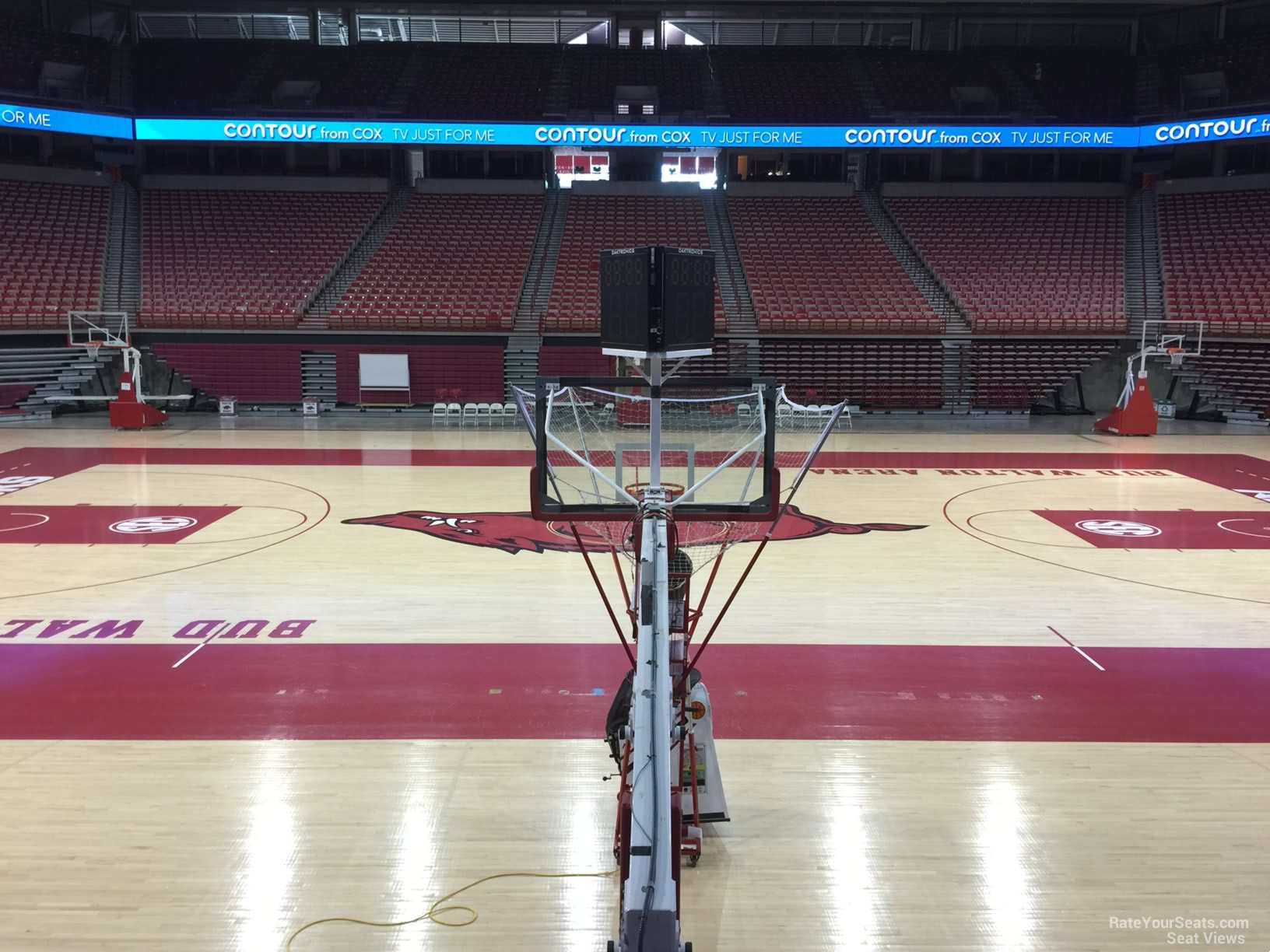 section 118, row 1 seat view  - bud walton arena