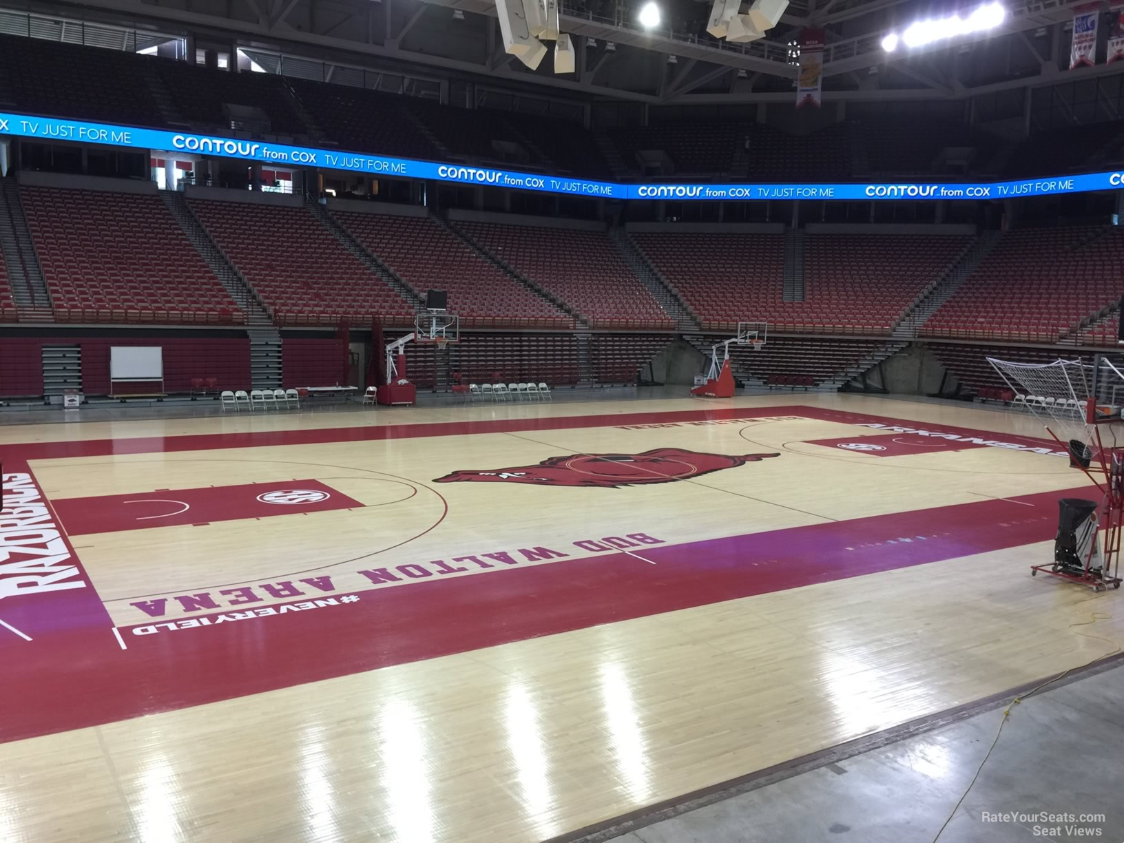 section 120, row 1 seat view  - bud walton arena