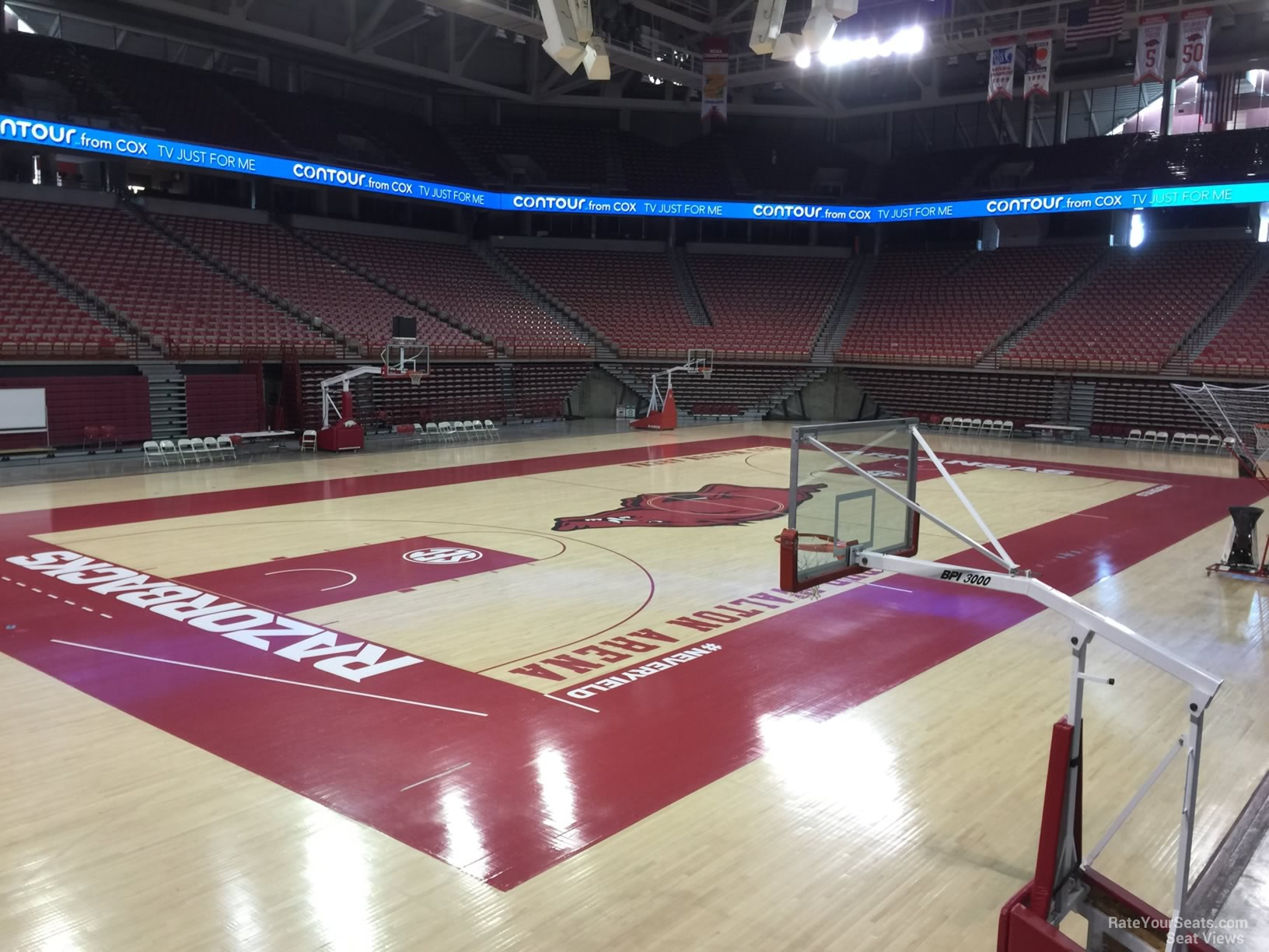 section 122, row 1 seat view  - bud walton arena