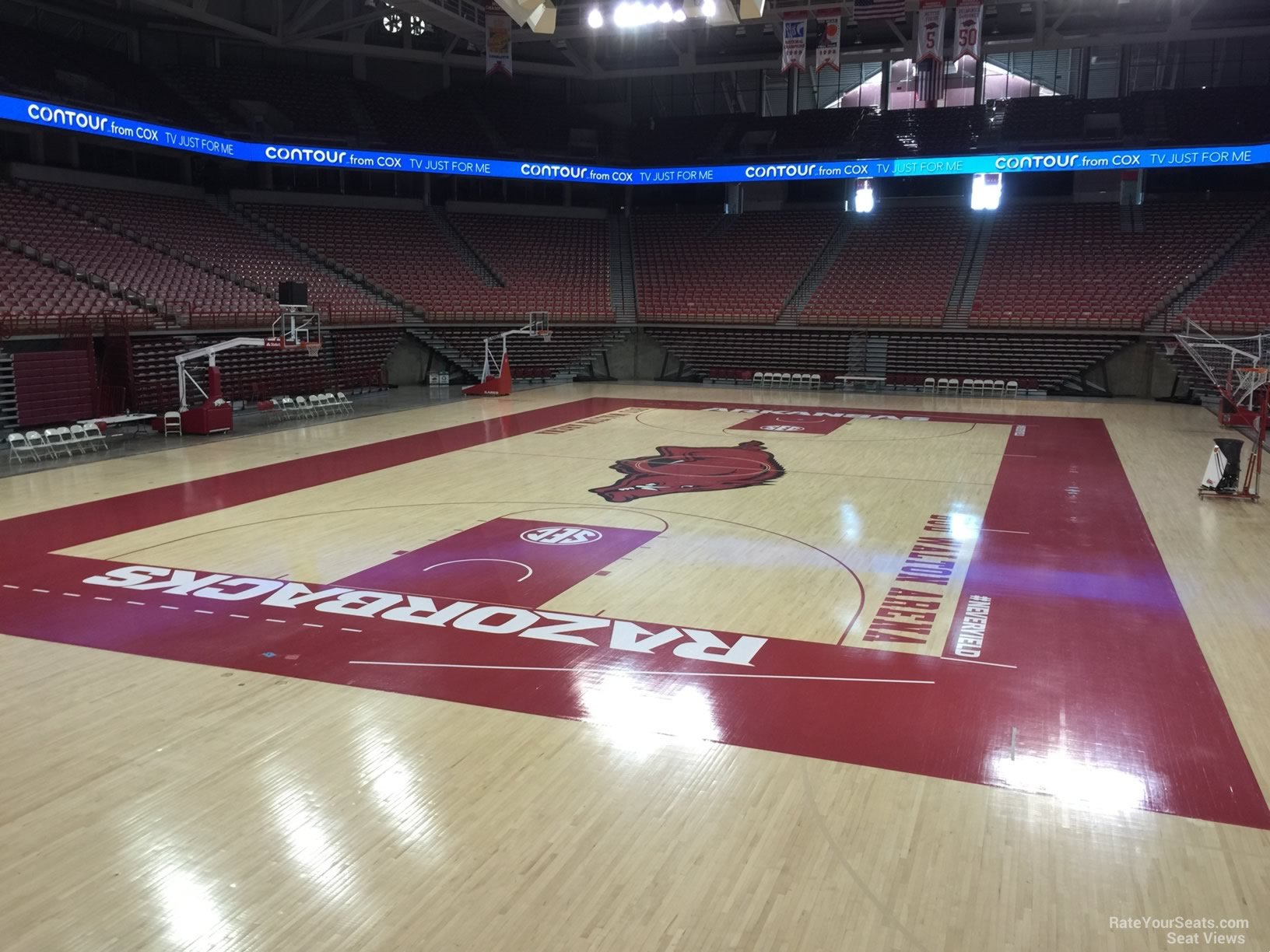 section 125, row 1 seat view  - bud walton arena