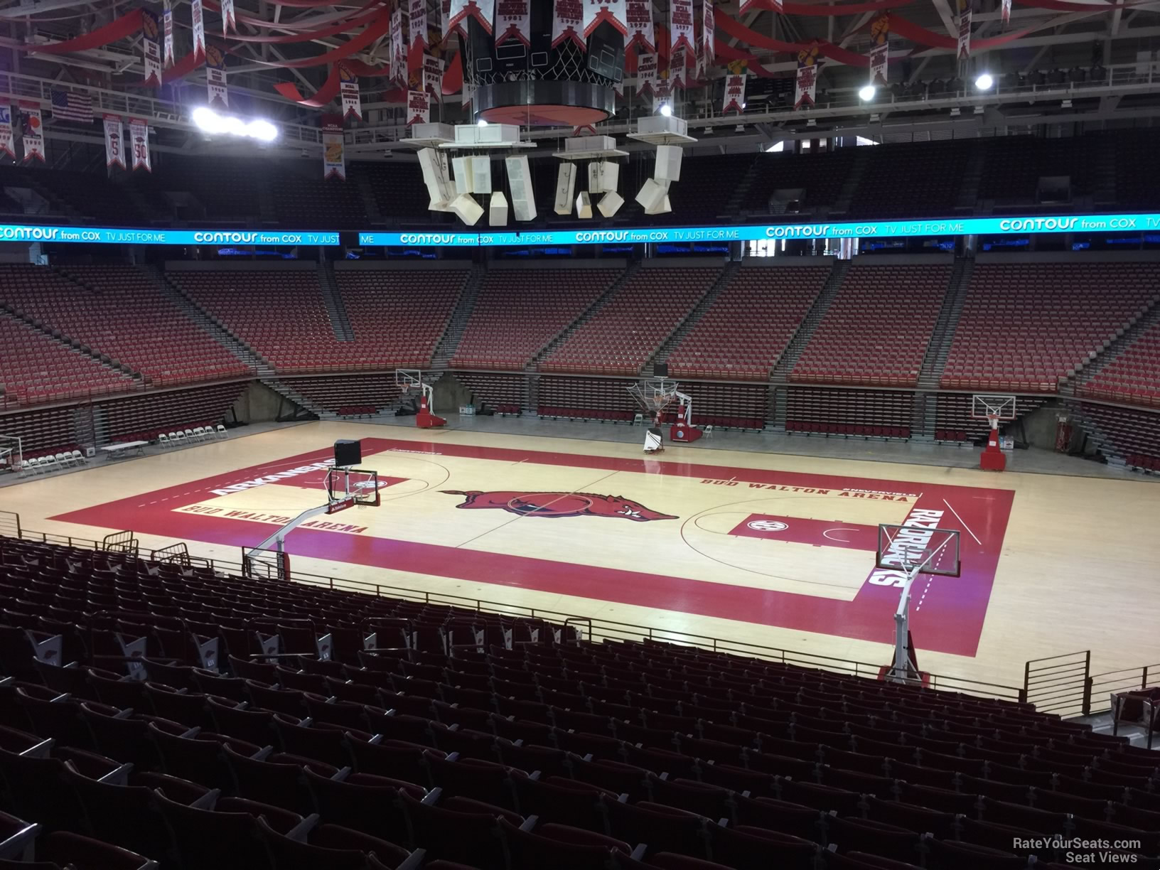 section 133, row 20 seat view  - bud walton arena