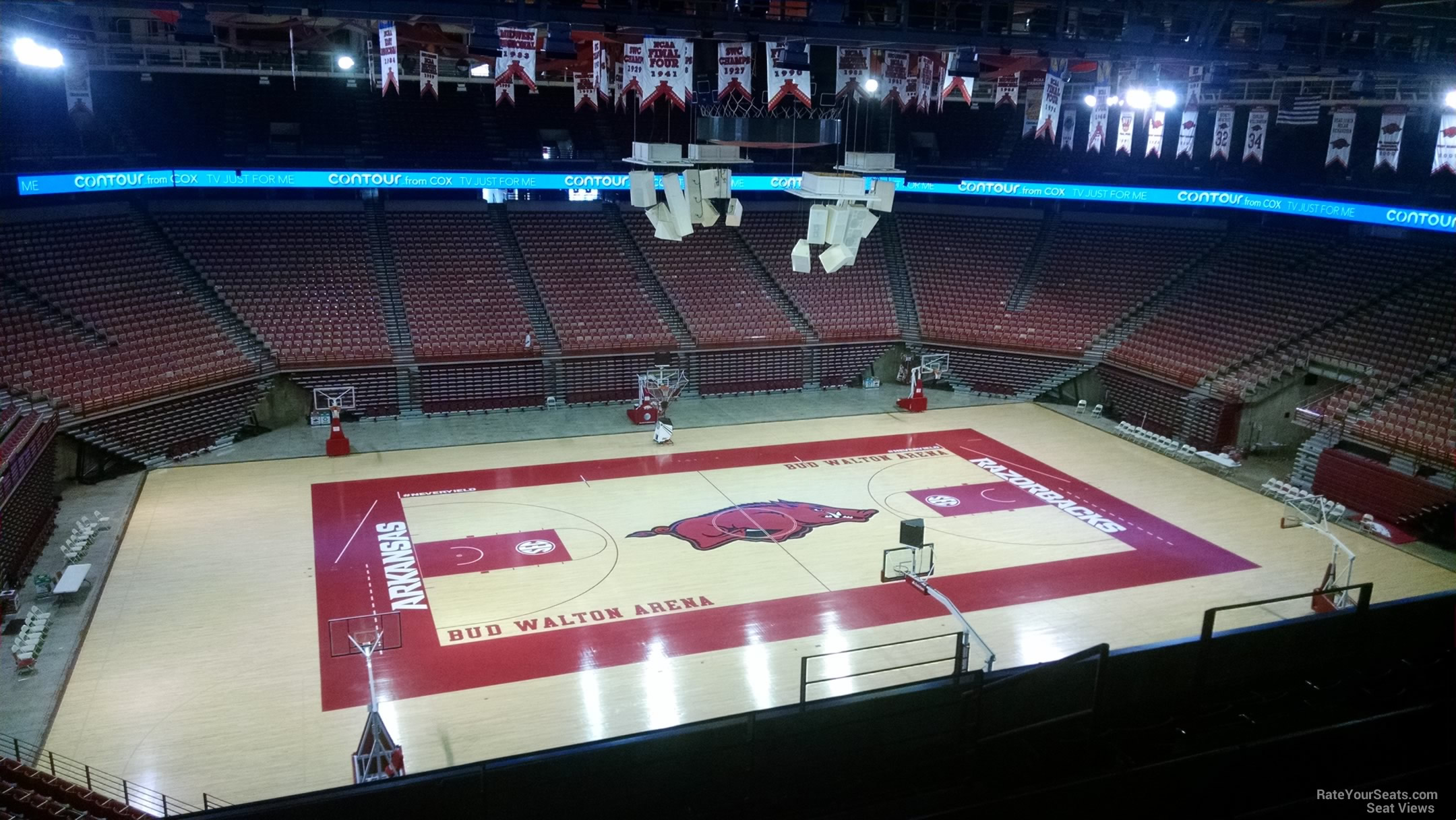 section 202, row 8 seat view  - bud walton arena