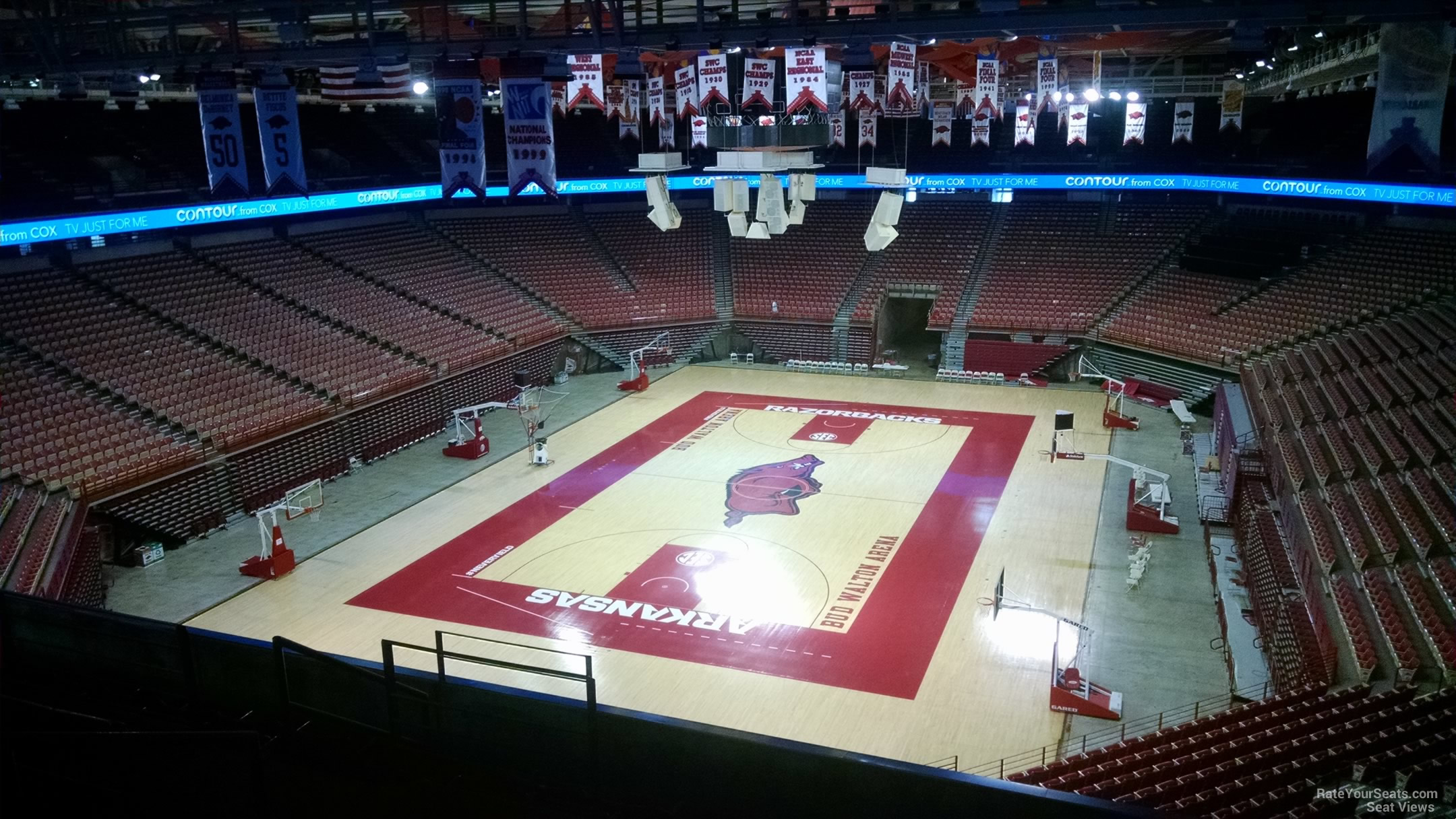 section 207, row 8 seat view  - bud walton arena