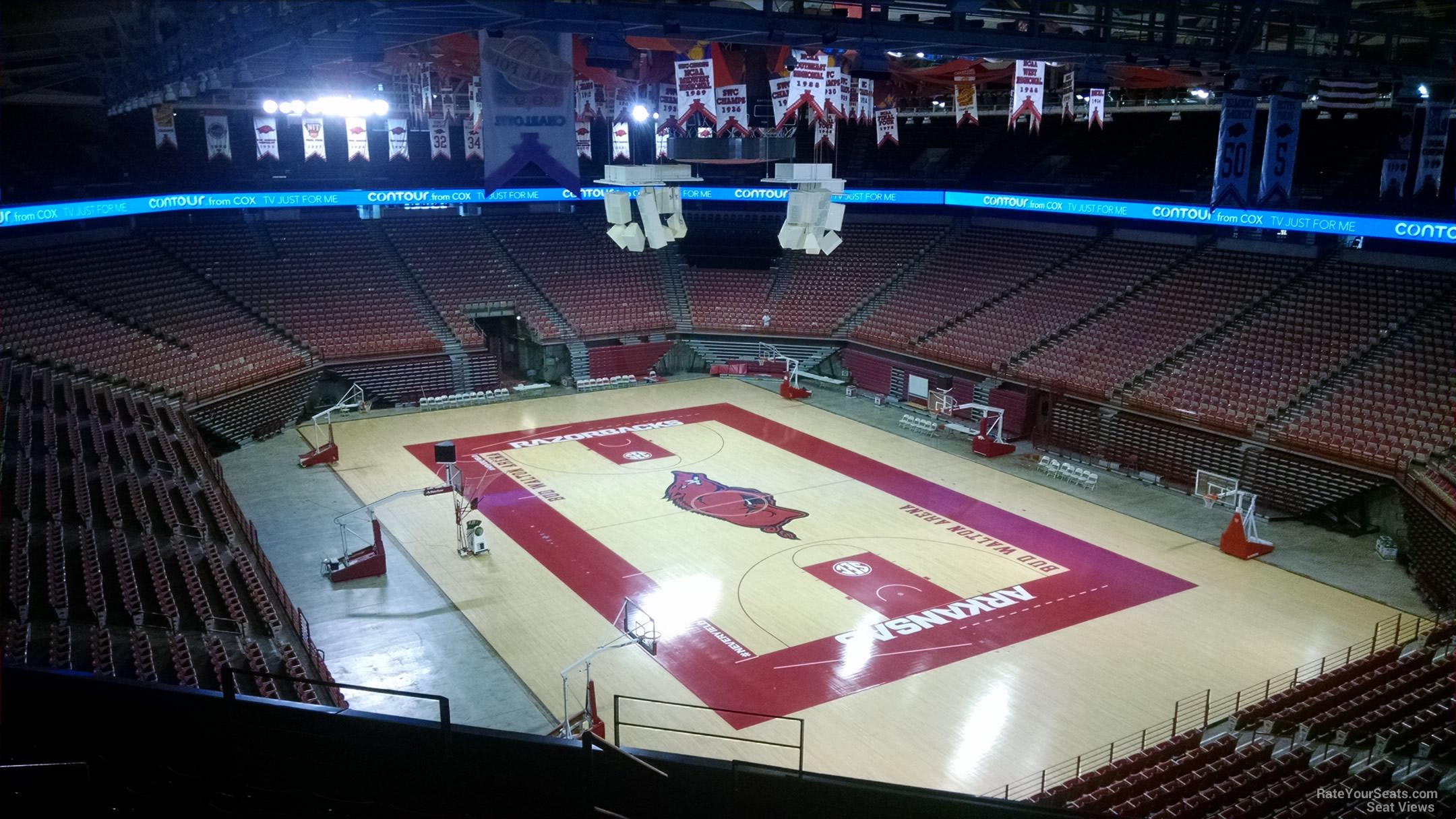 section 212, row 8 seat view  - bud walton arena