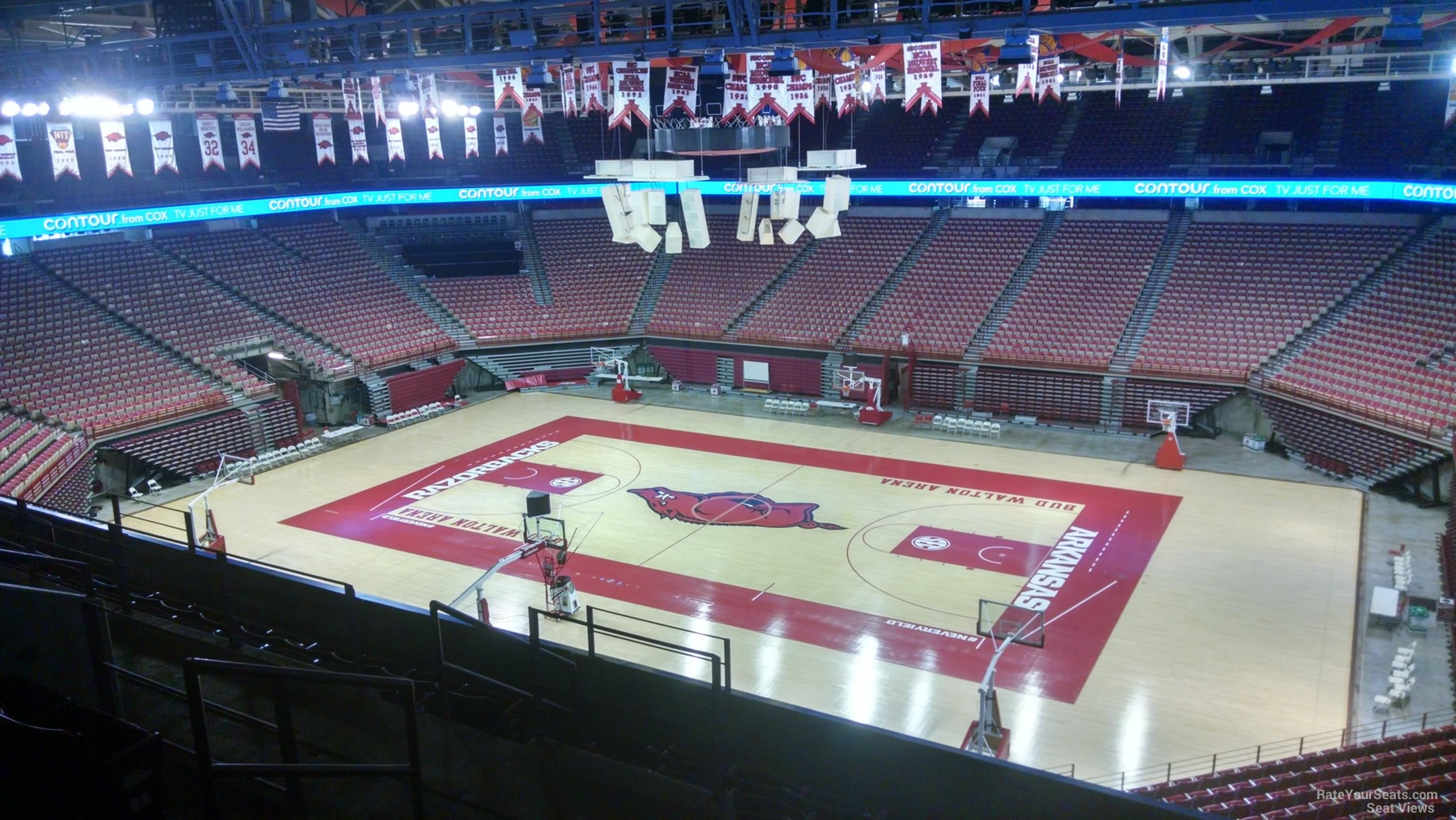 section 215, row 8 seat view  - bud walton arena