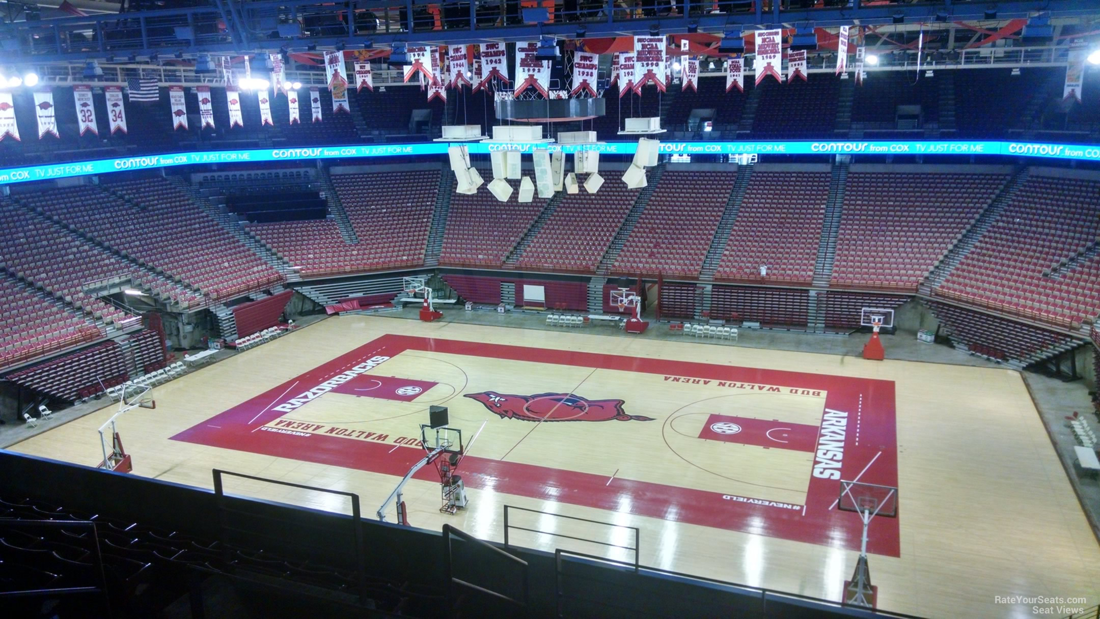 section 216, row 8 seat view  - bud walton arena