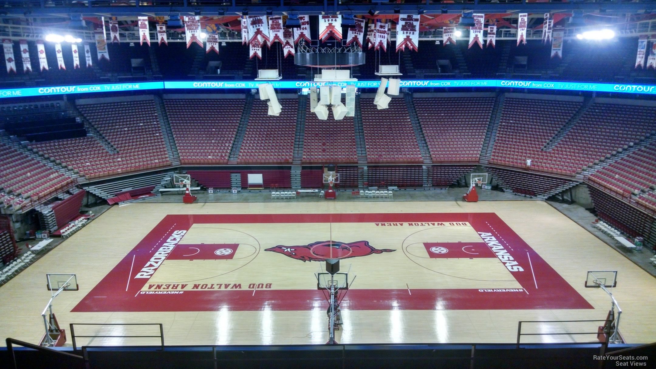 section 218, row 8 seat view  - bud walton arena