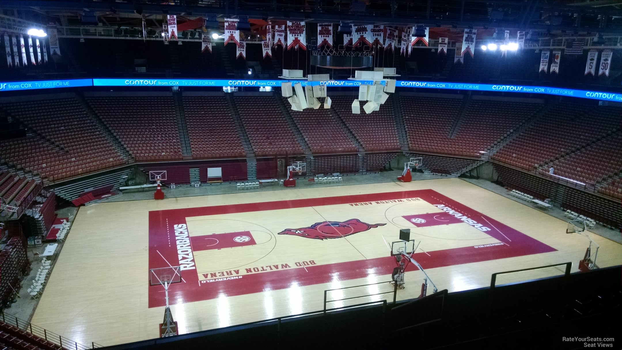 section 220, row 8 seat view  - bud walton arena