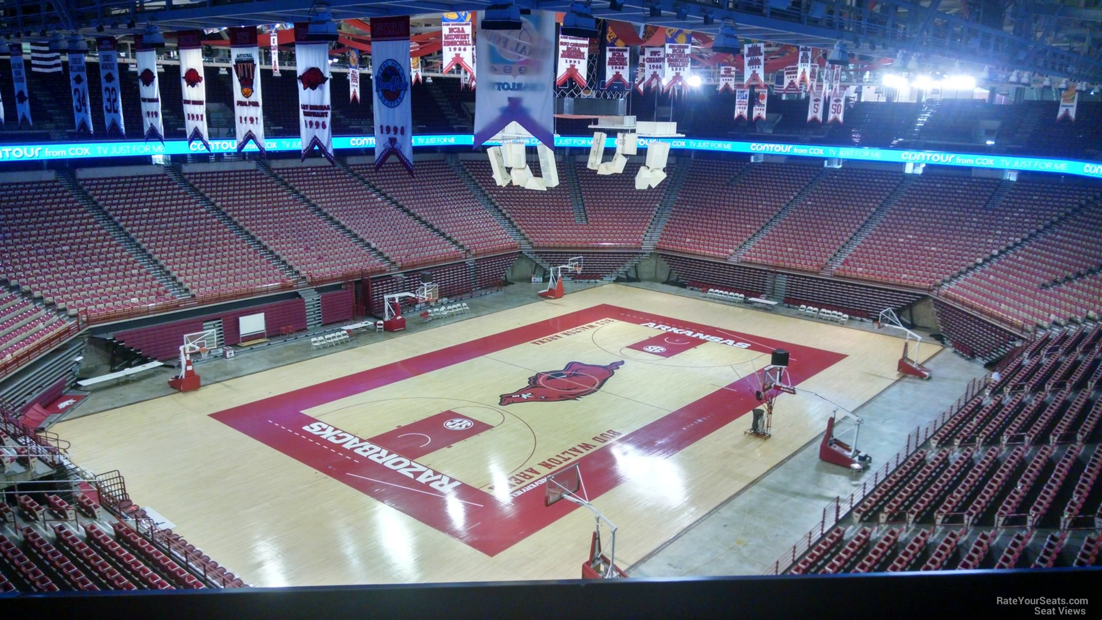 section 223, row 8 seat view  - bud walton arena