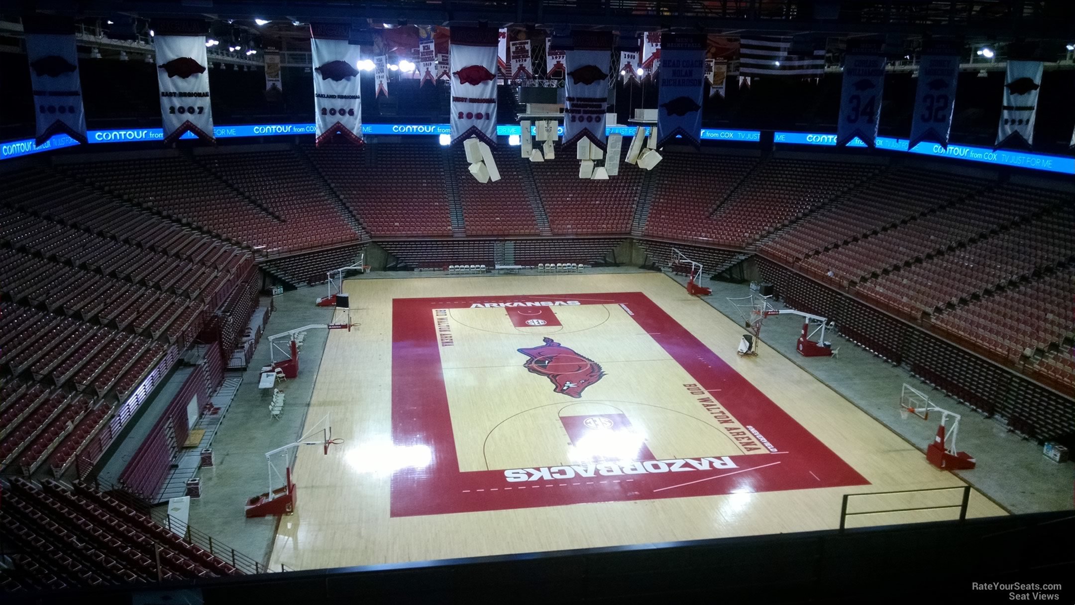 section 228, row 8 seat view  - bud walton arena