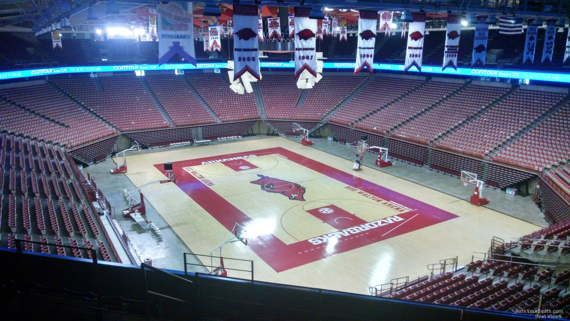 section 230, row 8 seat view  - bud walton arena