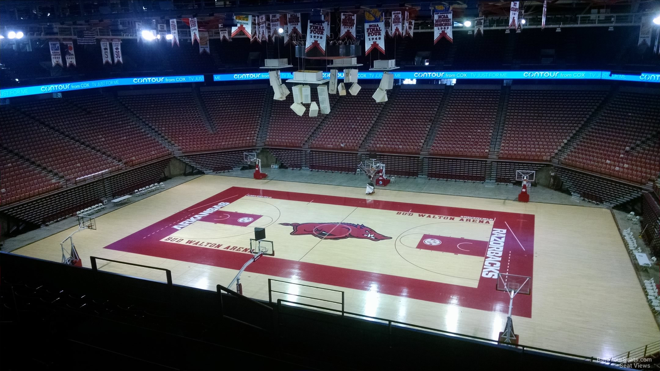 section 234, row 8 seat view  - bud walton arena