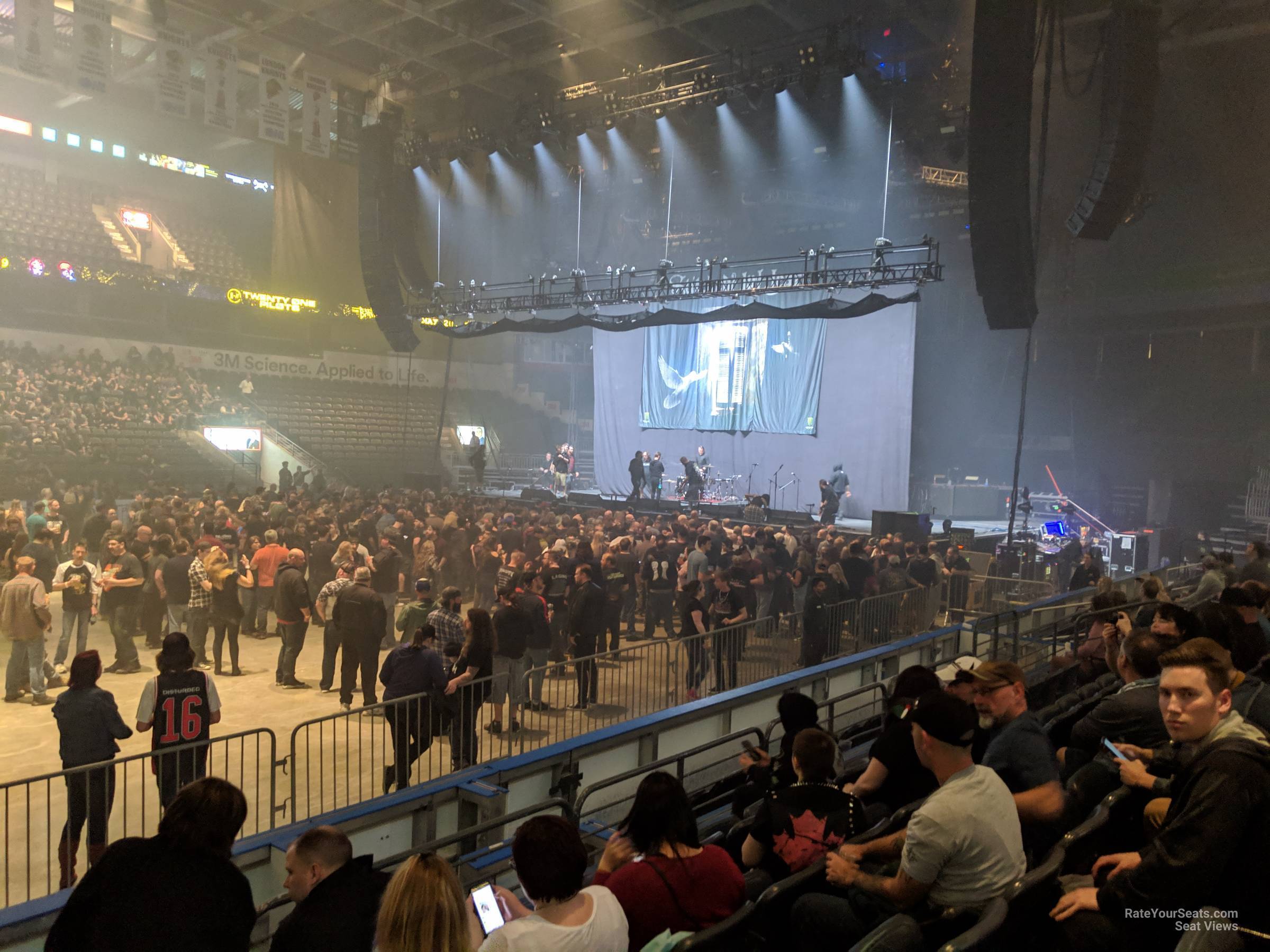 section 105 seat view  - budweiser gardens