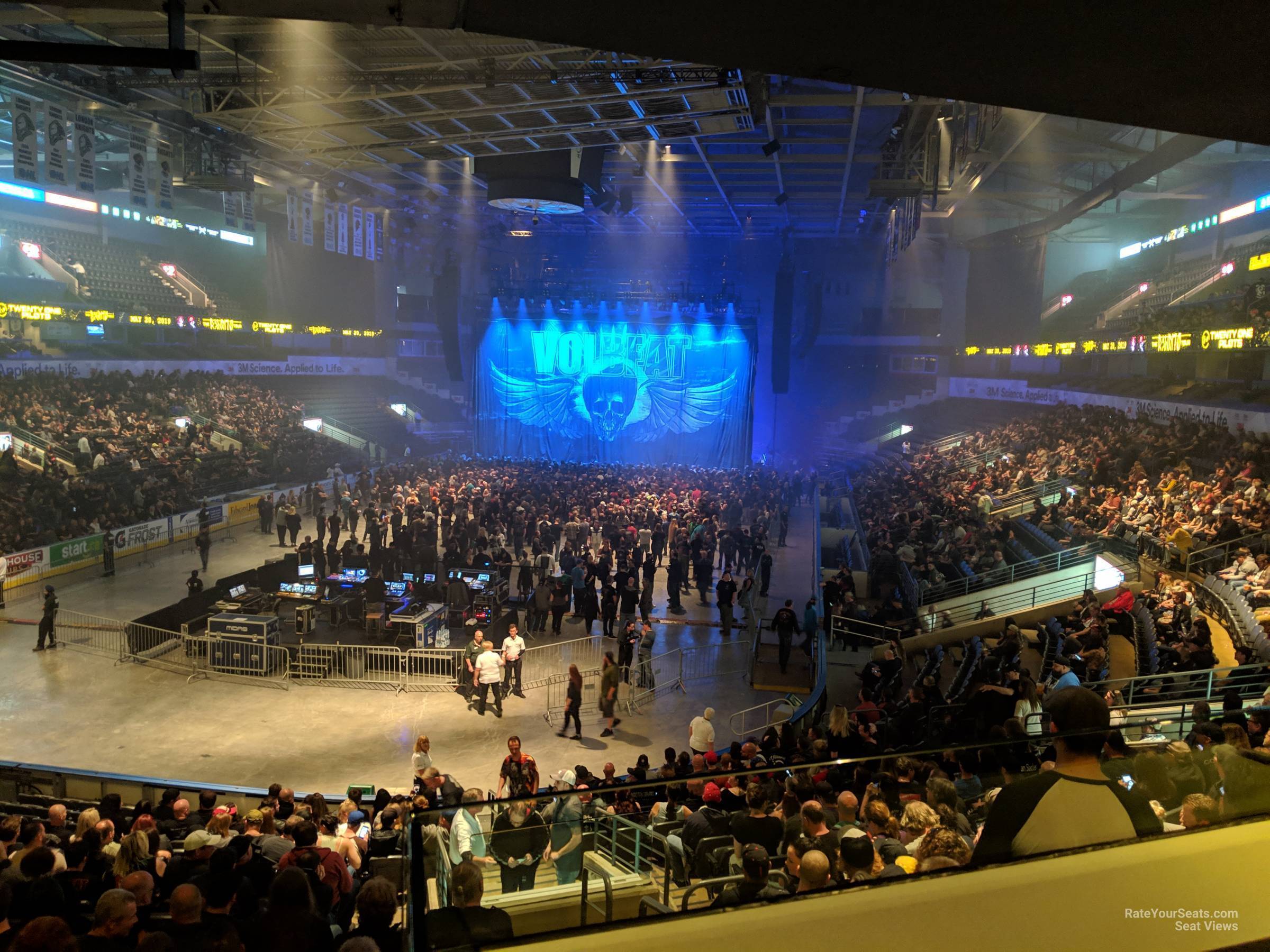 section 208 seat view  - budweiser gardens