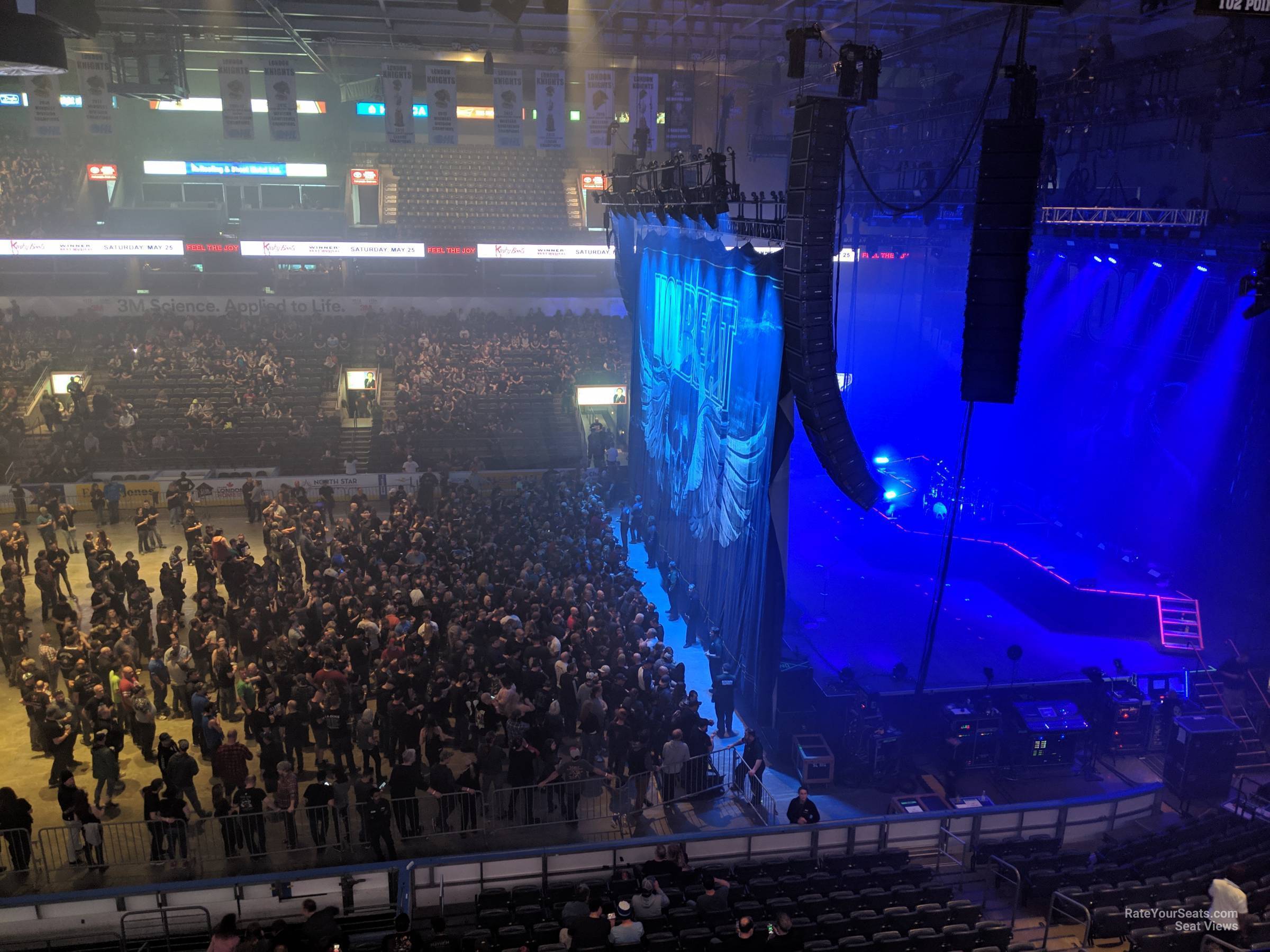 section 303 seat view  - budweiser gardens