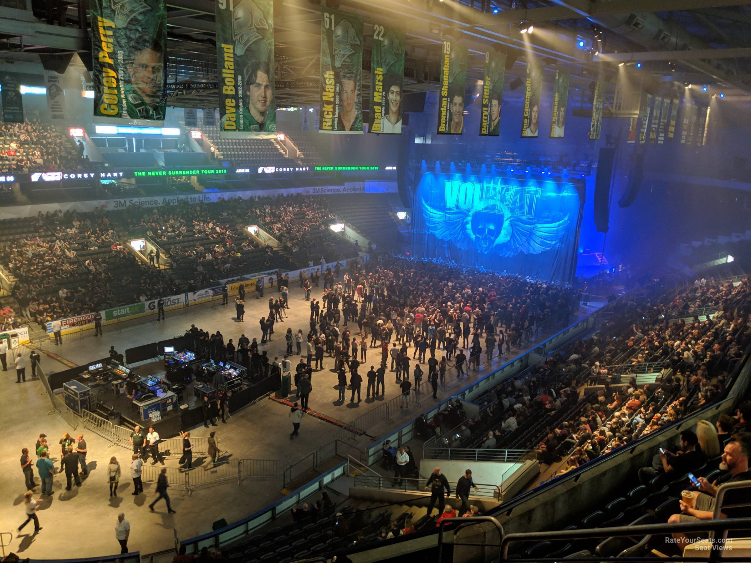 section 307 seat view  - budweiser gardens