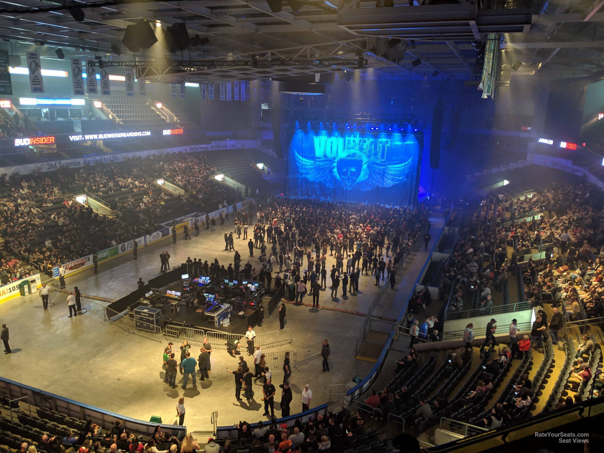 section 308 seat view  - budweiser gardens