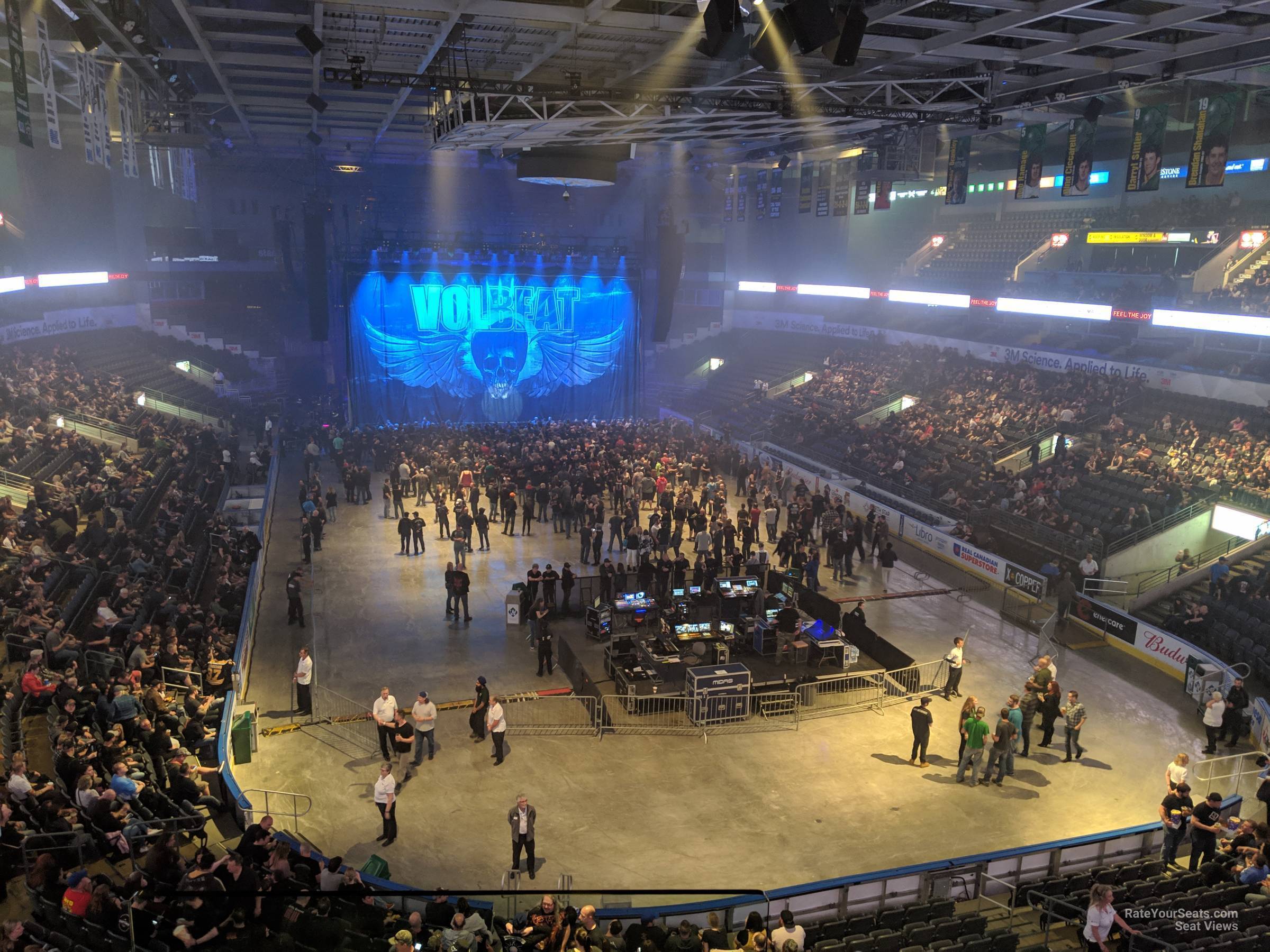 section 310 seat view  - budweiser gardens