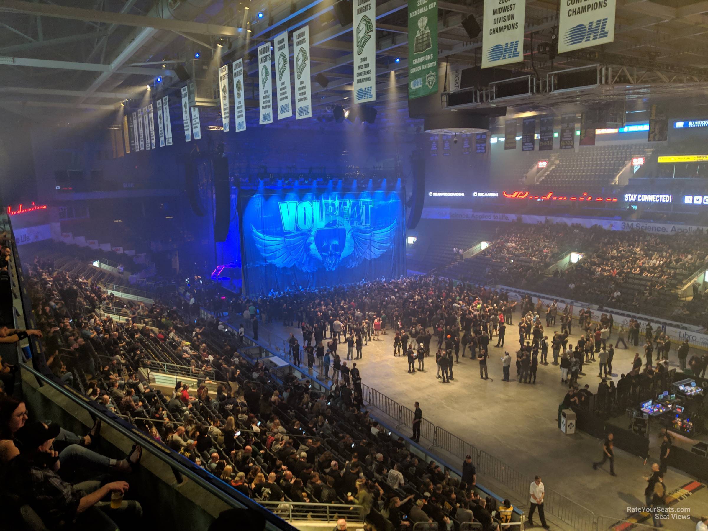 section 313 seat view  - budweiser gardens