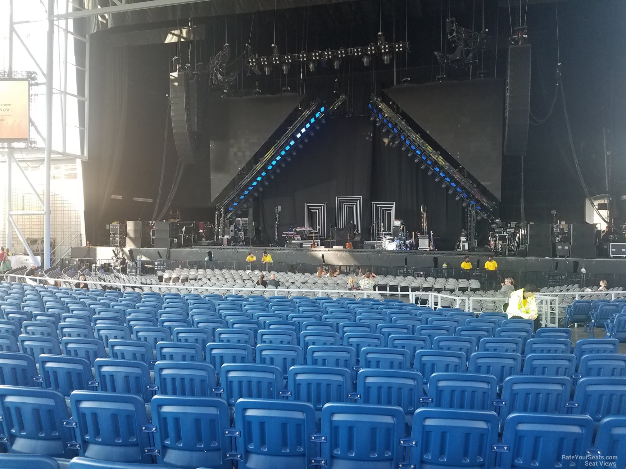 section 201, row p seat view  - rbc amphitheatre