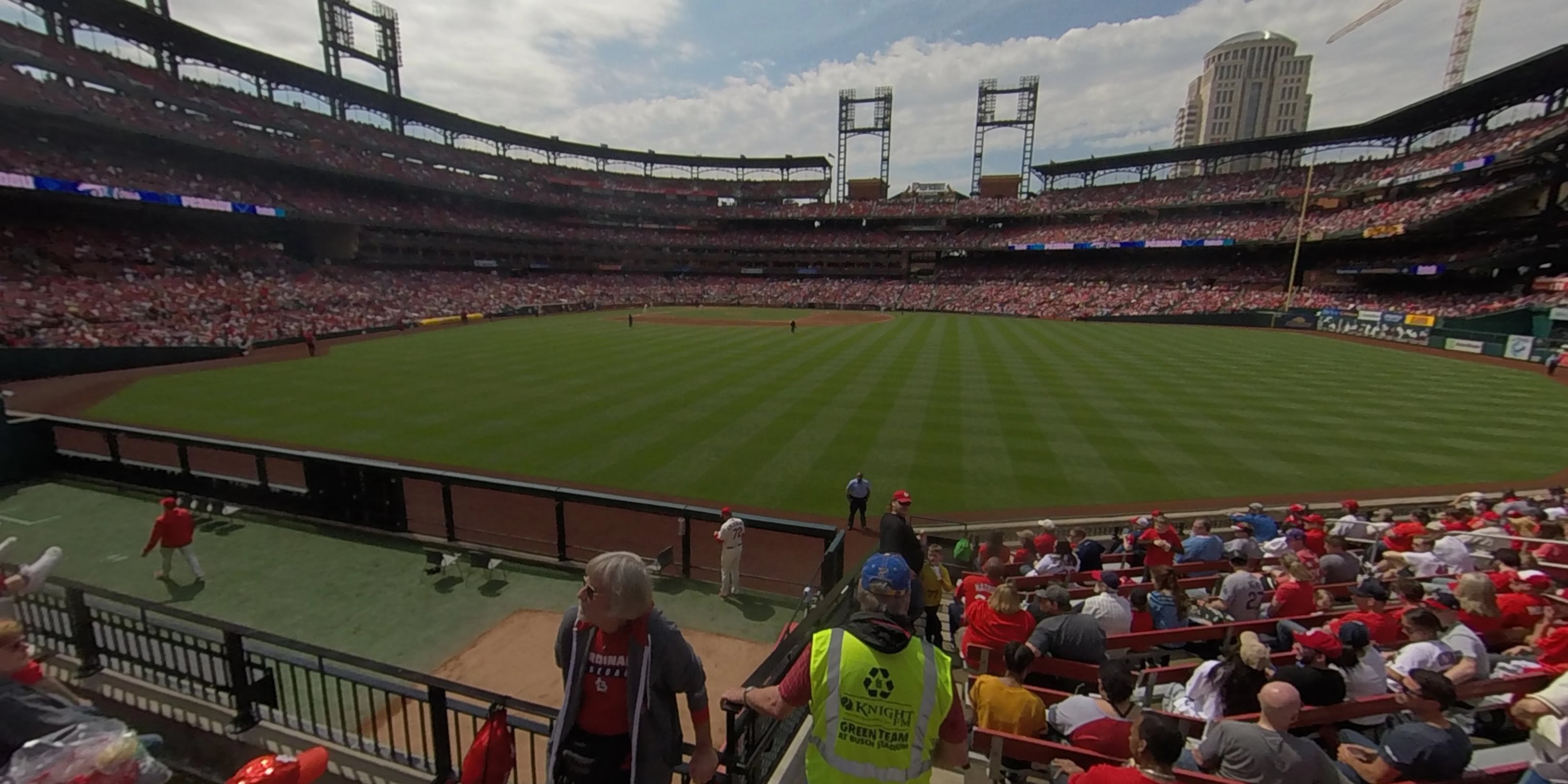 section 105 panoramic seat view  - busch stadium