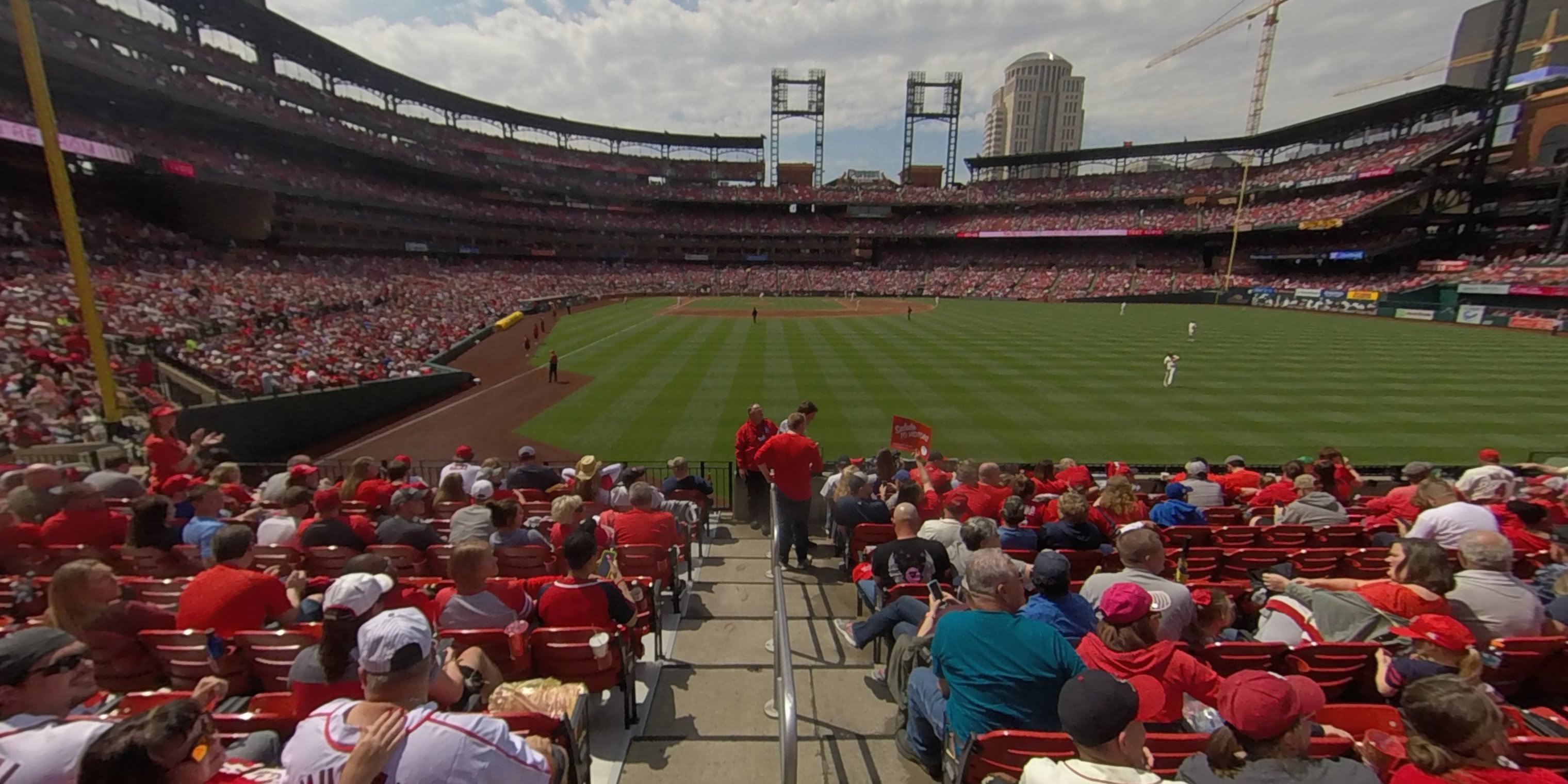 section 127 panoramic seat view  - busch stadium