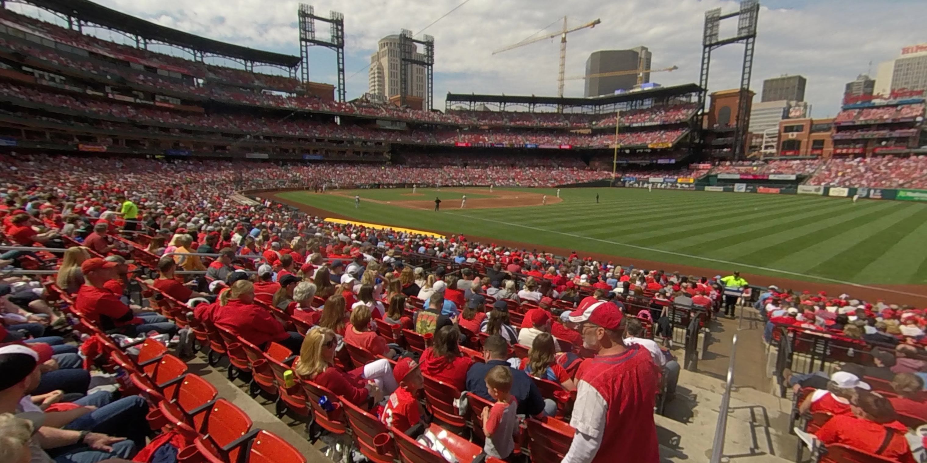 section 135 panoramic seat view  - busch stadium