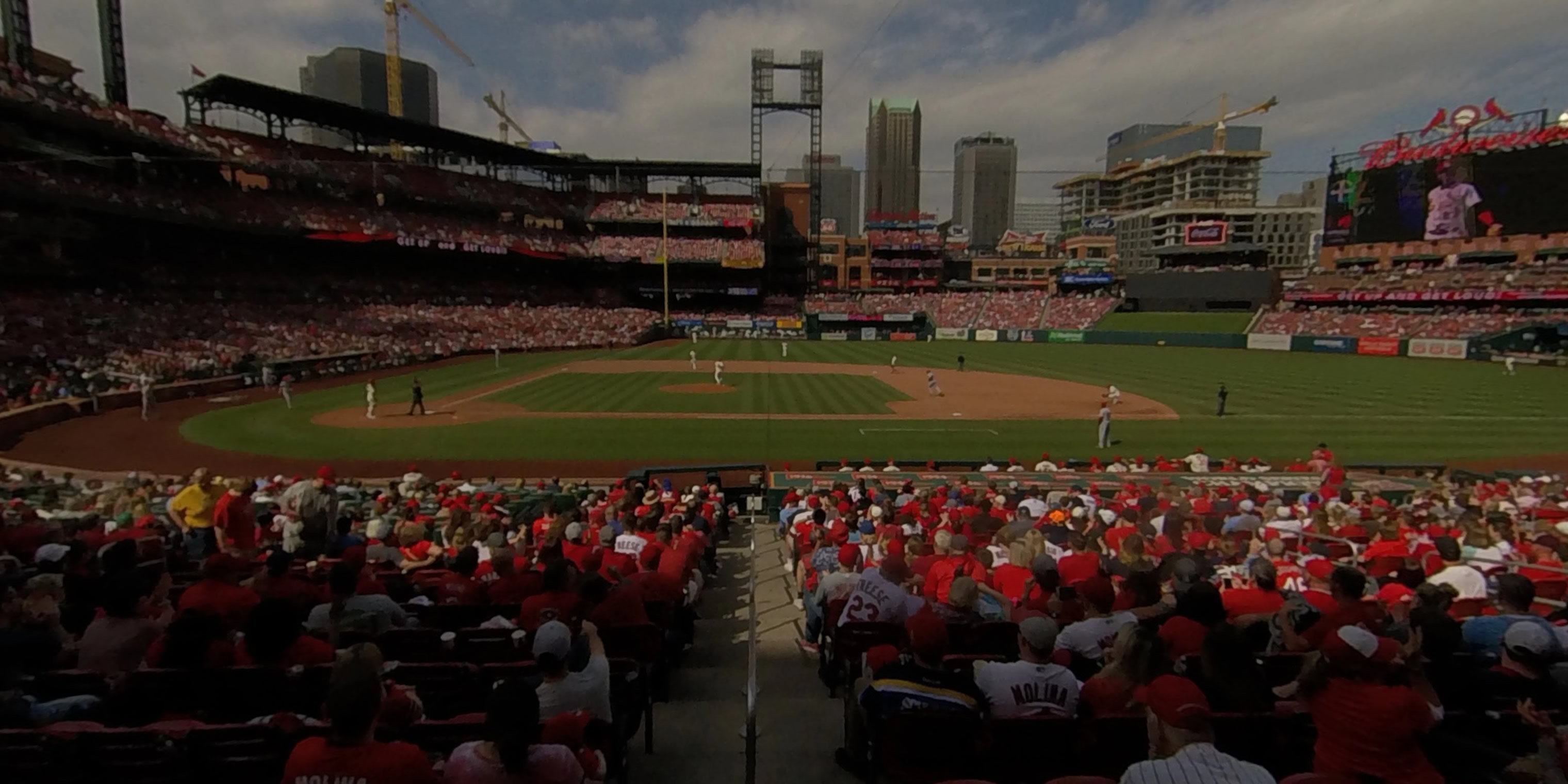 section 144 panoramic seat view  - busch stadium
