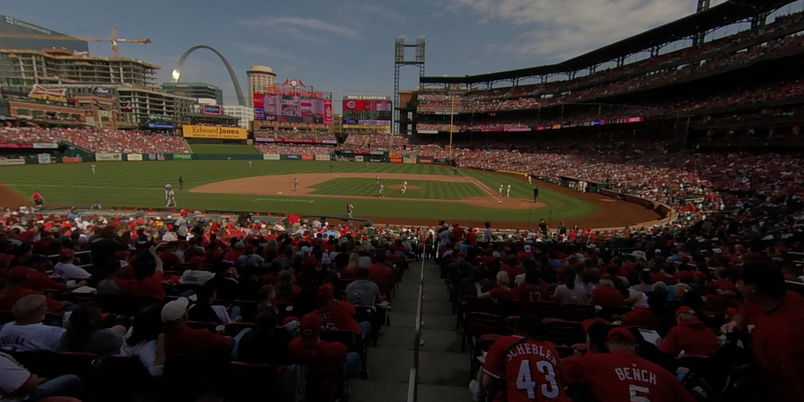 section 154 panoramic seat view  - busch stadium