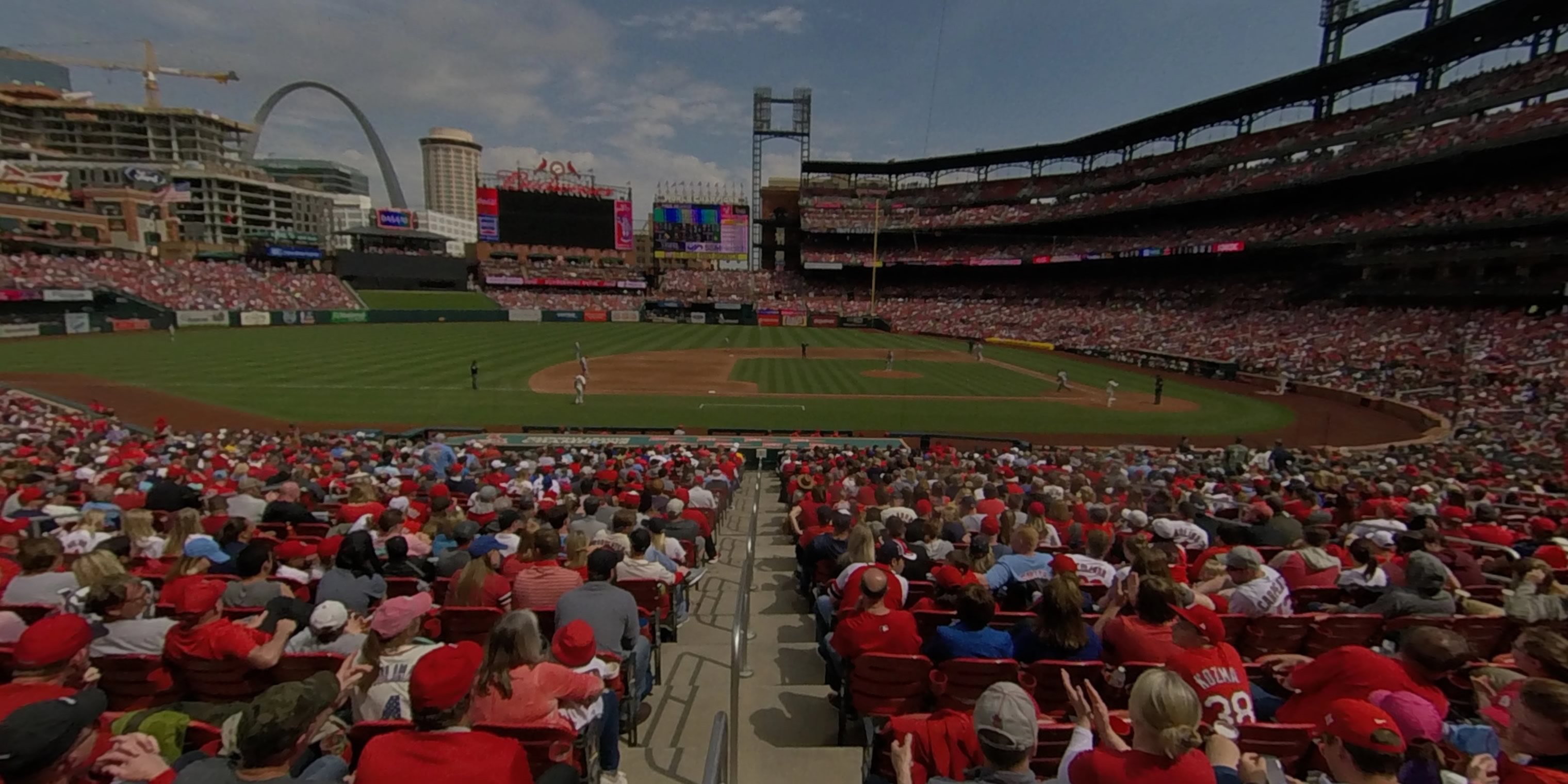 section 156 panoramic seat view  - busch stadium