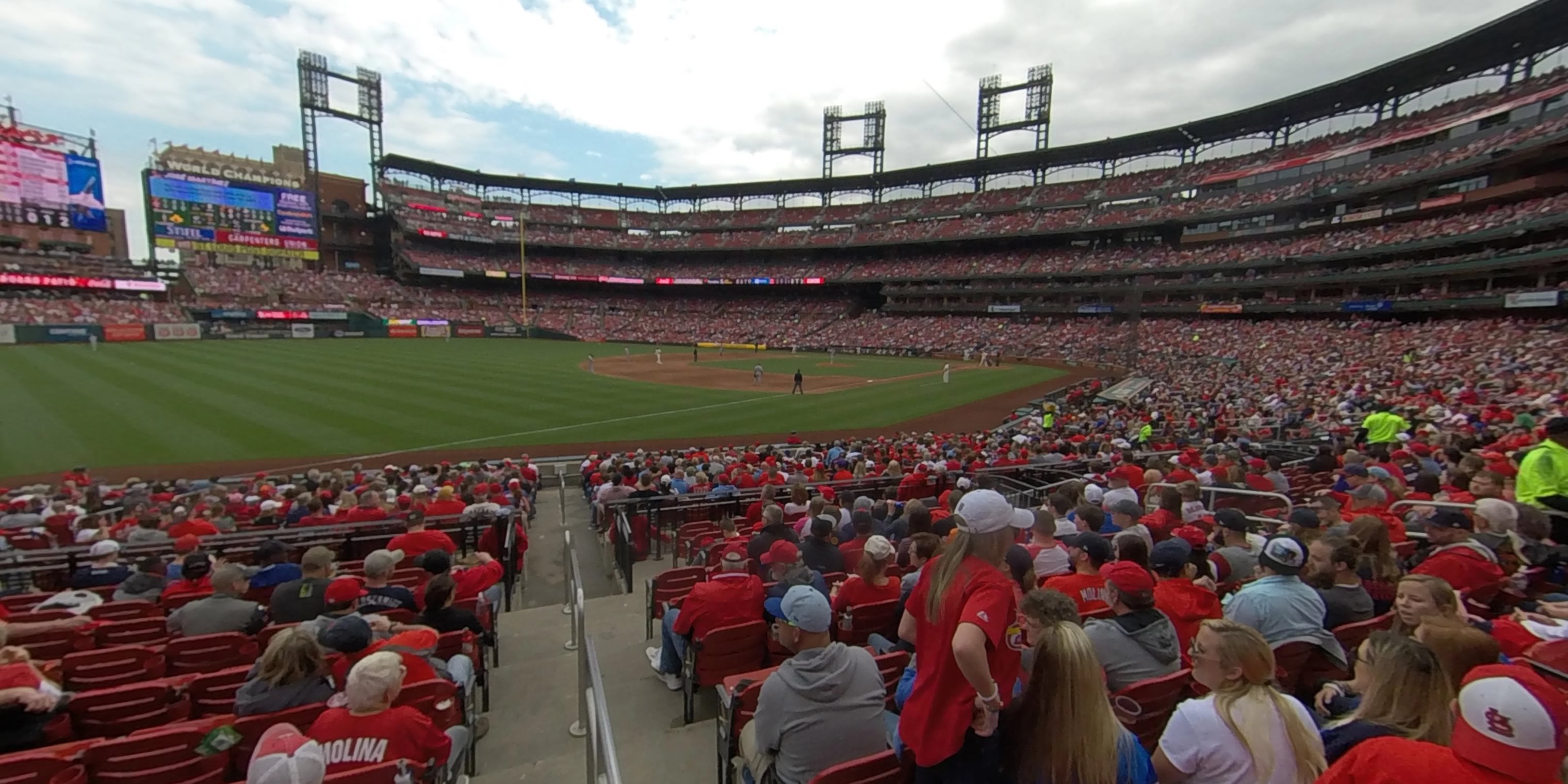 section 163 panoramic seat view  - busch stadium