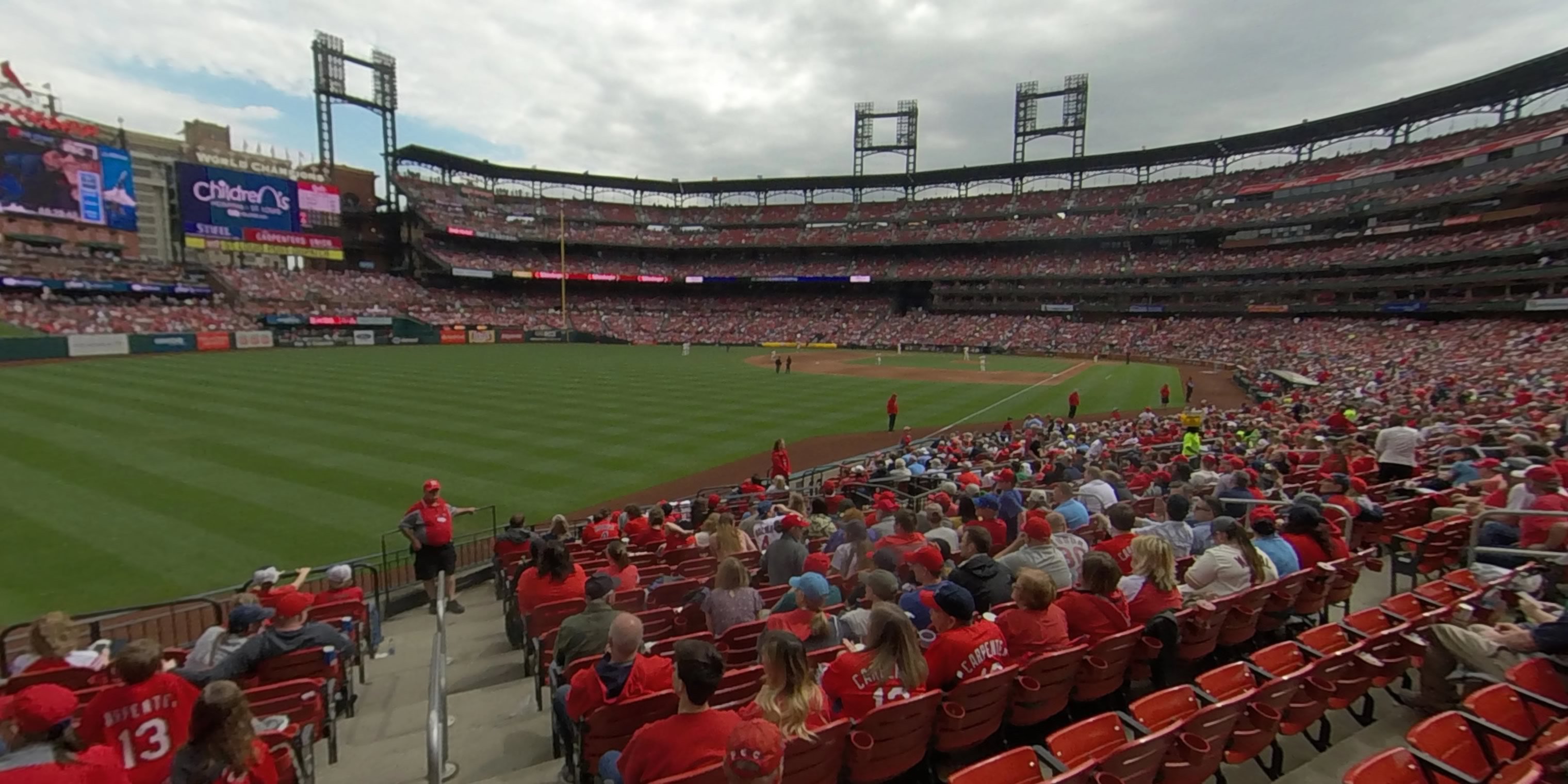section 167 panoramic seat view  - busch stadium