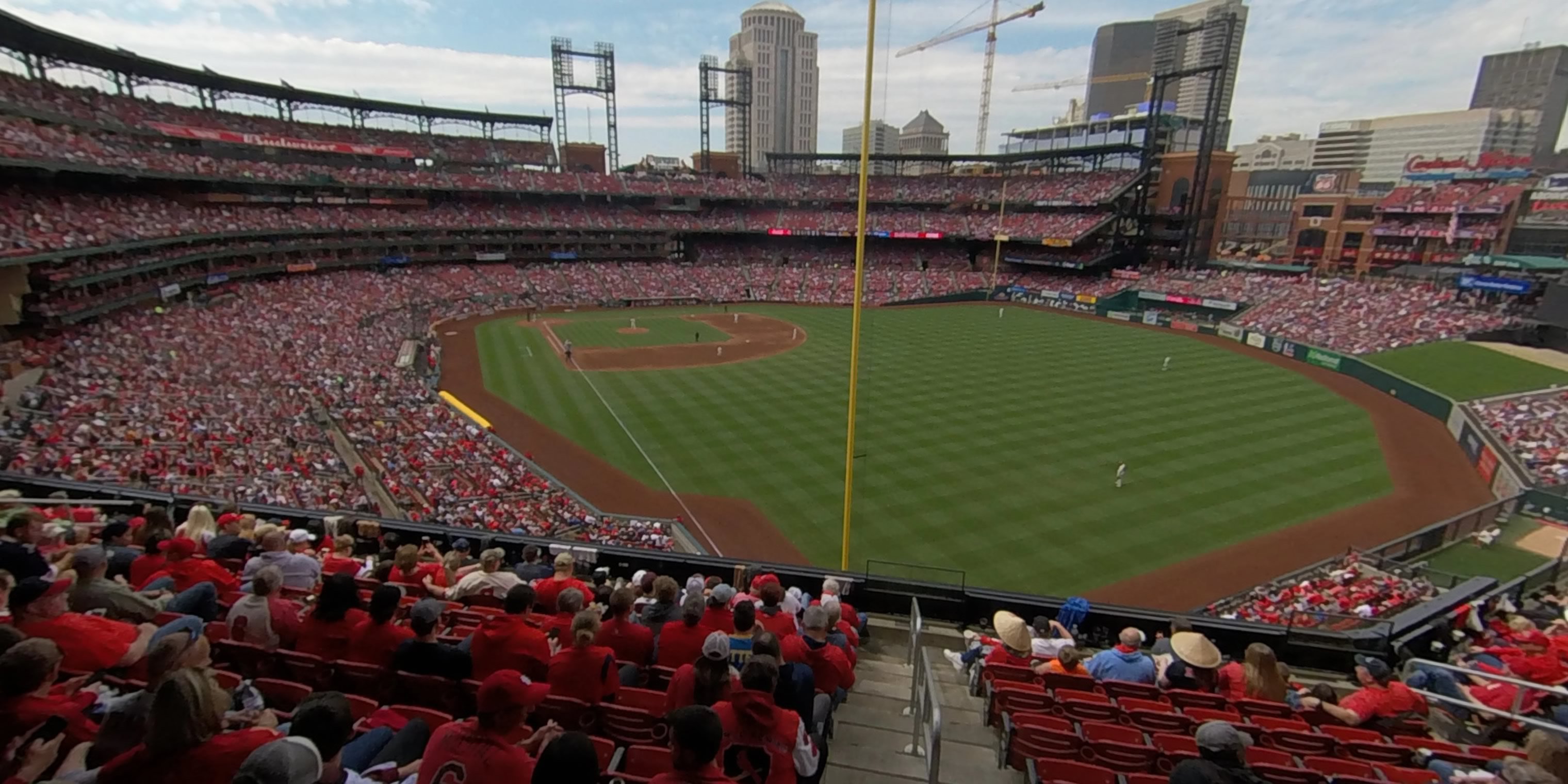 section 230 panoramic seat view  - busch stadium
