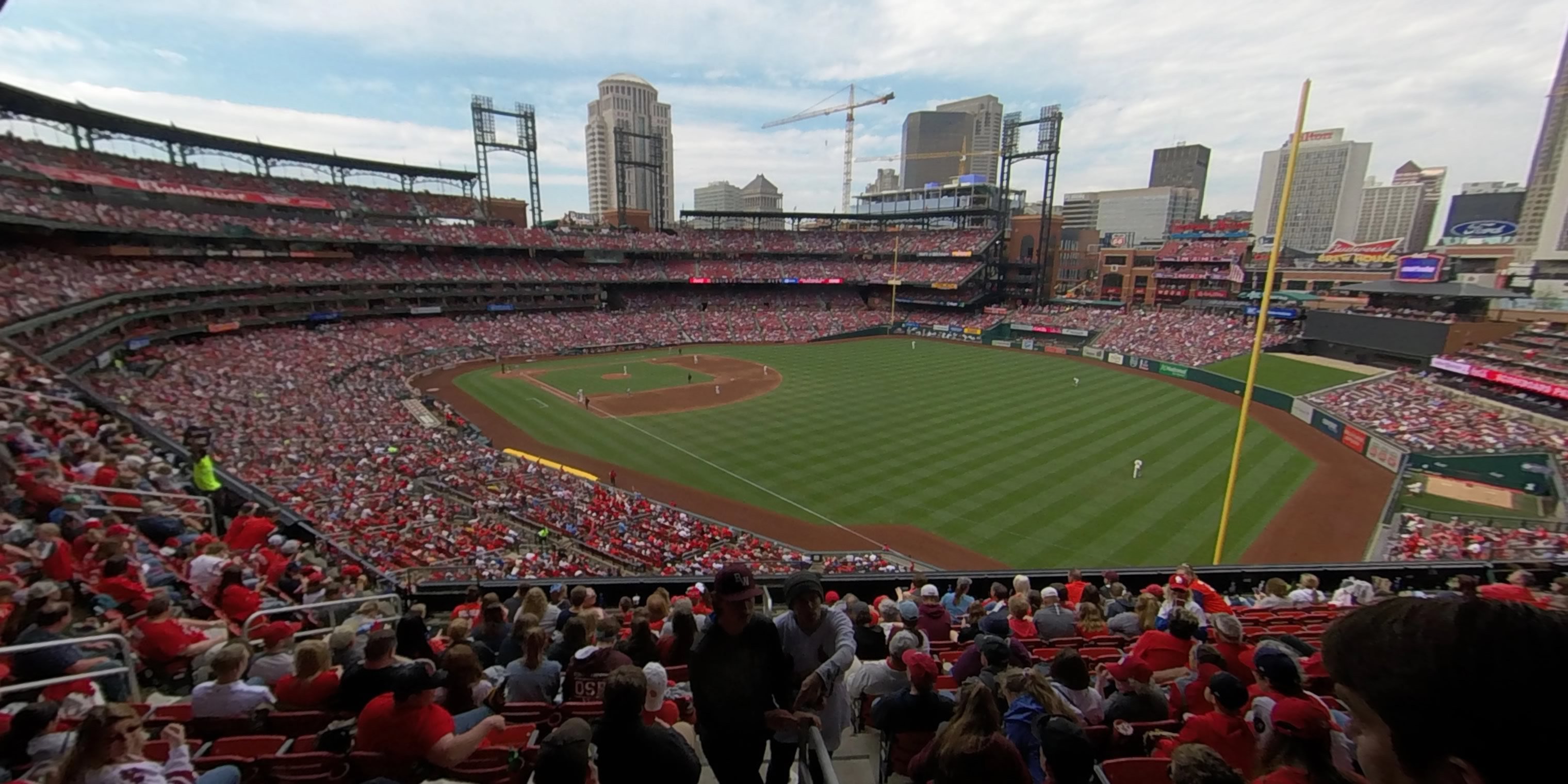 section 232 panoramic seat view  - busch stadium