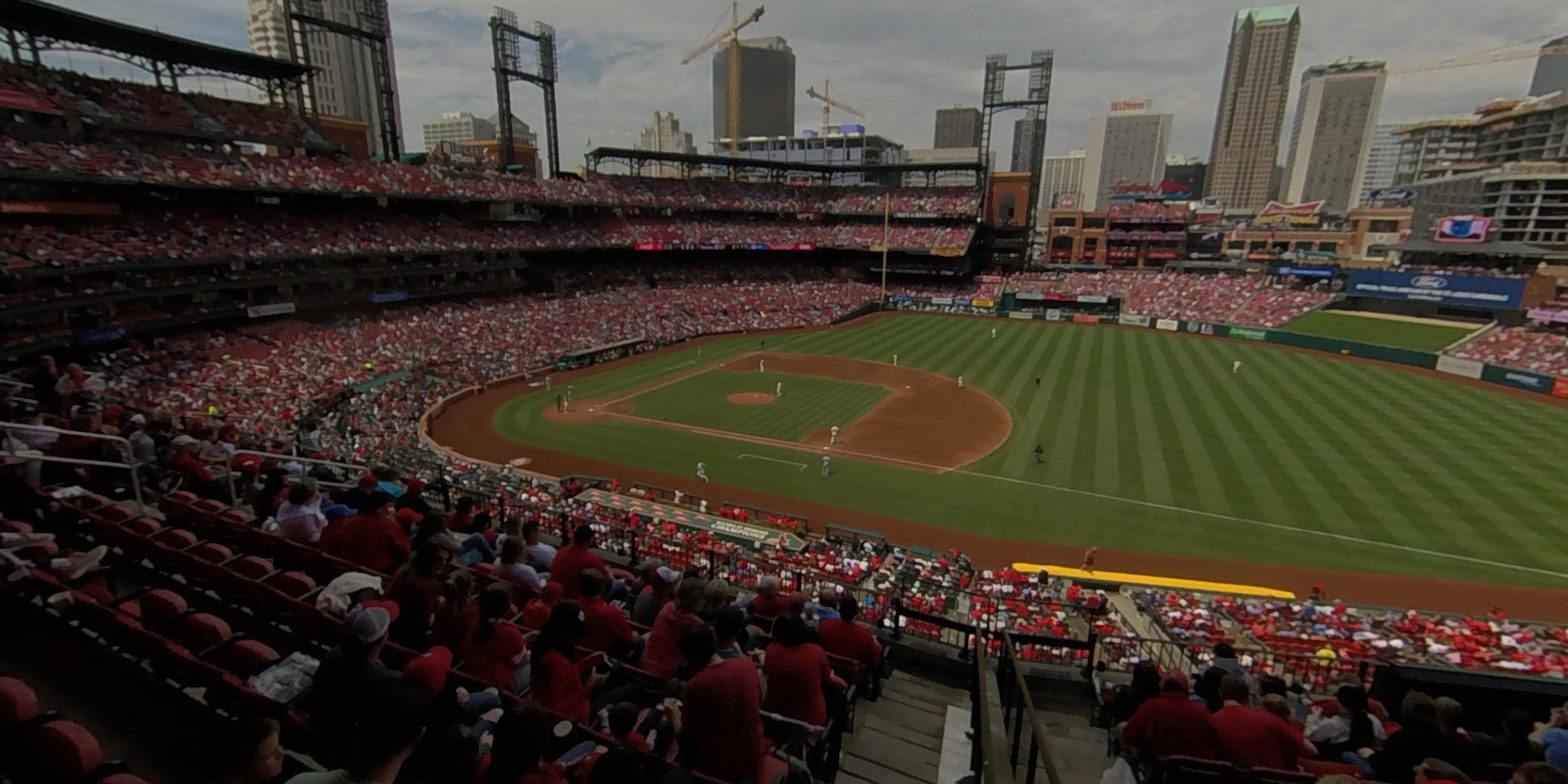 section 240 panoramic seat view  - busch stadium