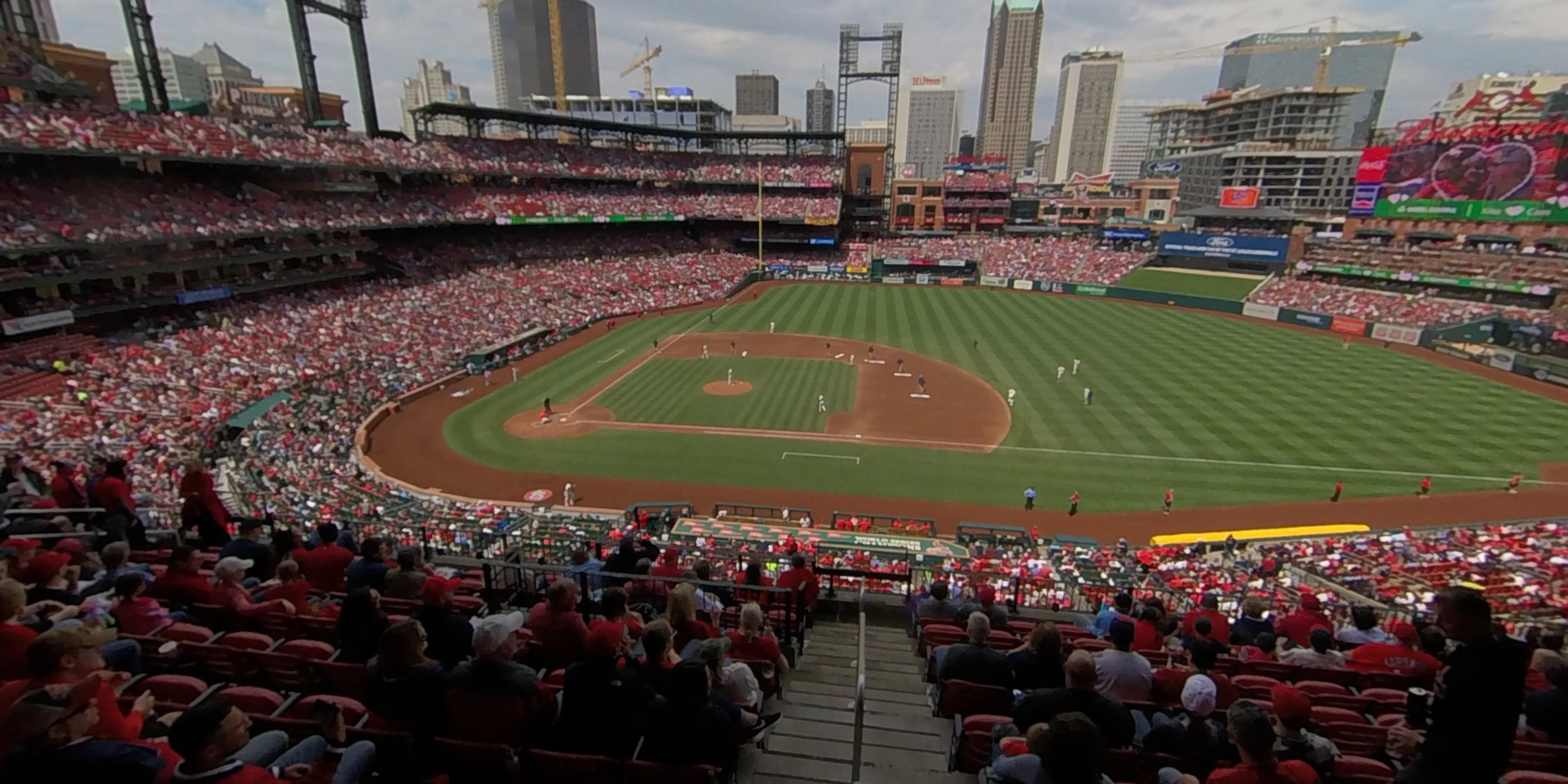 section 242 panoramic seat view  - busch stadium