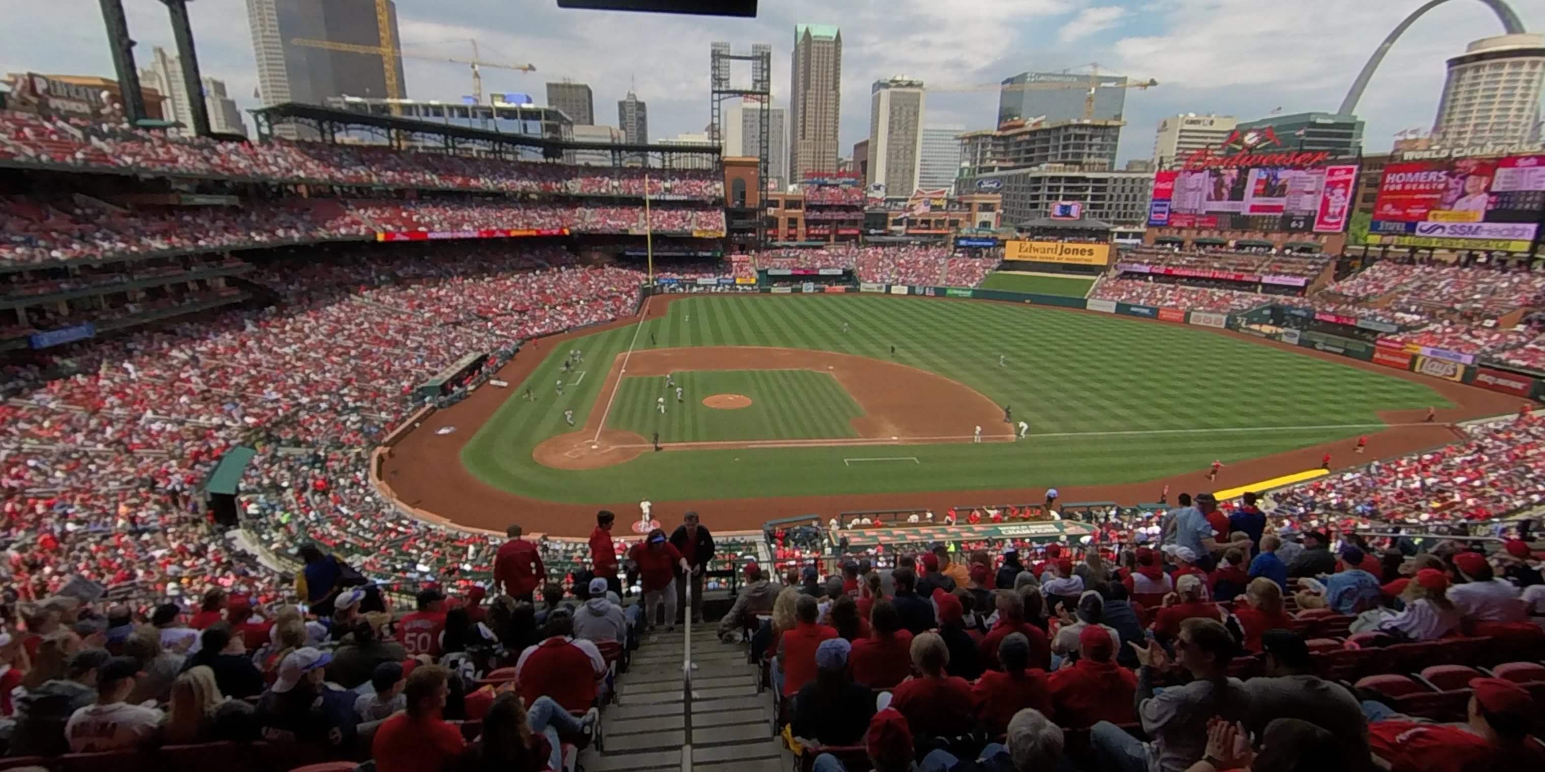 section 245 panoramic seat view  - busch stadium