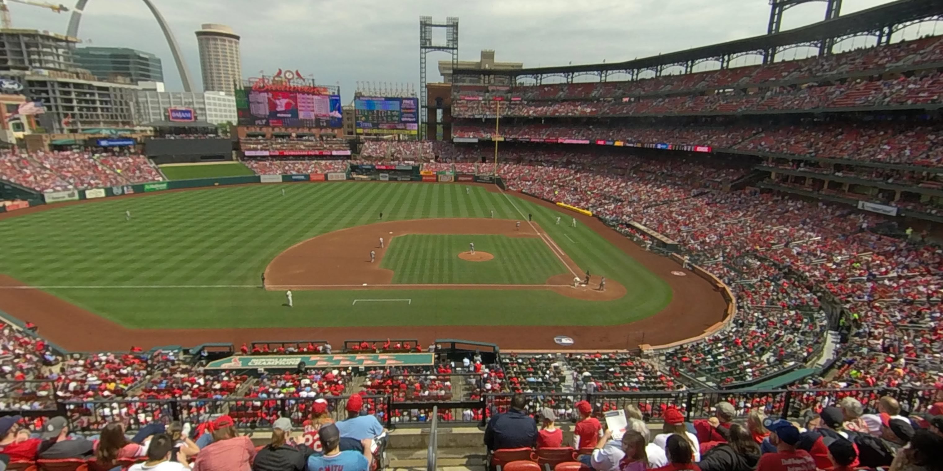 section 255 panoramic seat view  - busch stadium